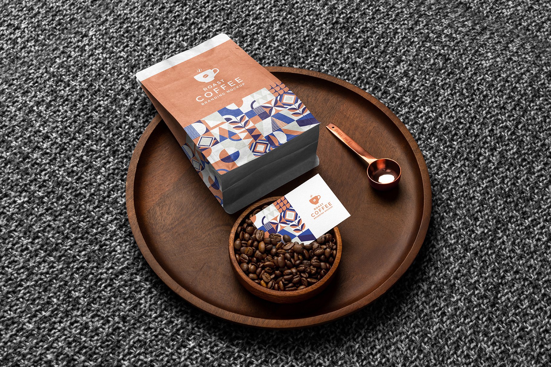 21款文艺咖啡品牌产品包装VI设计场景展示PS样机素材 Roast – Coffee Branding Mockups_img_2