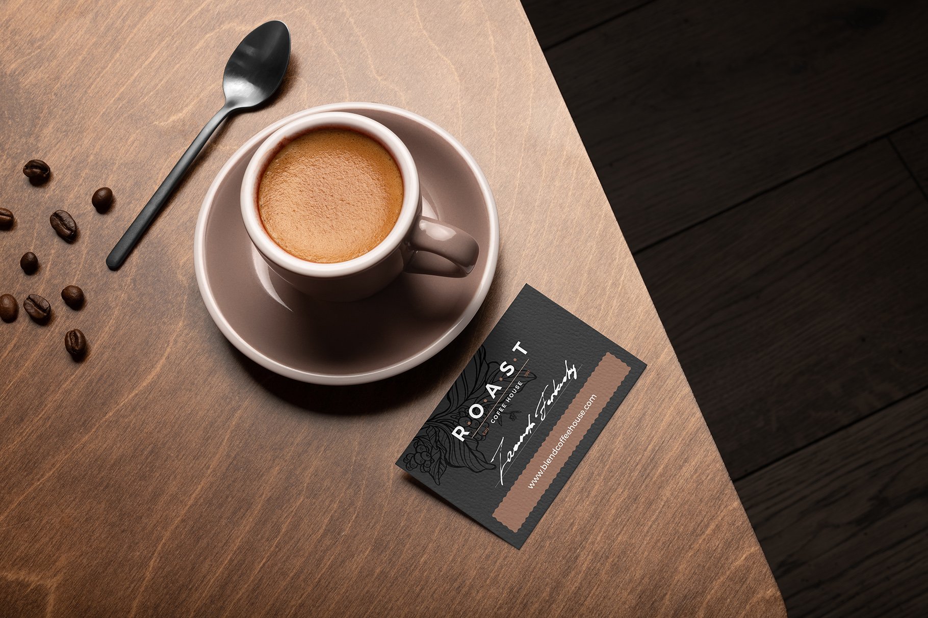 21款文艺咖啡品牌产品包装VI设计场景展示PS样机素材 Roast – Coffee Branding Mockups_img_2