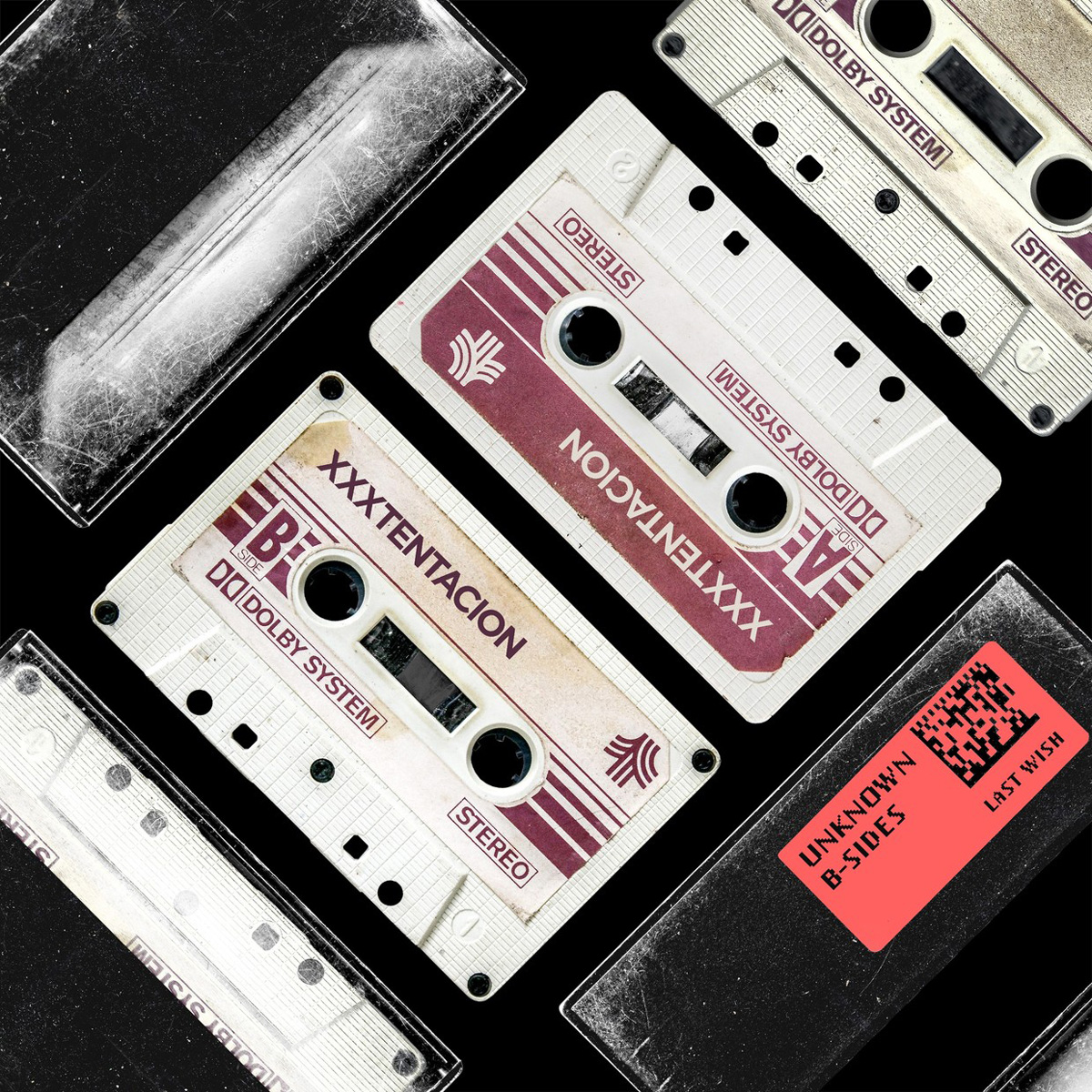 潮流复古80年代盒式磁带设计展示贴图样机模板 80s Dusty Cassette Tape Mockup_img_2