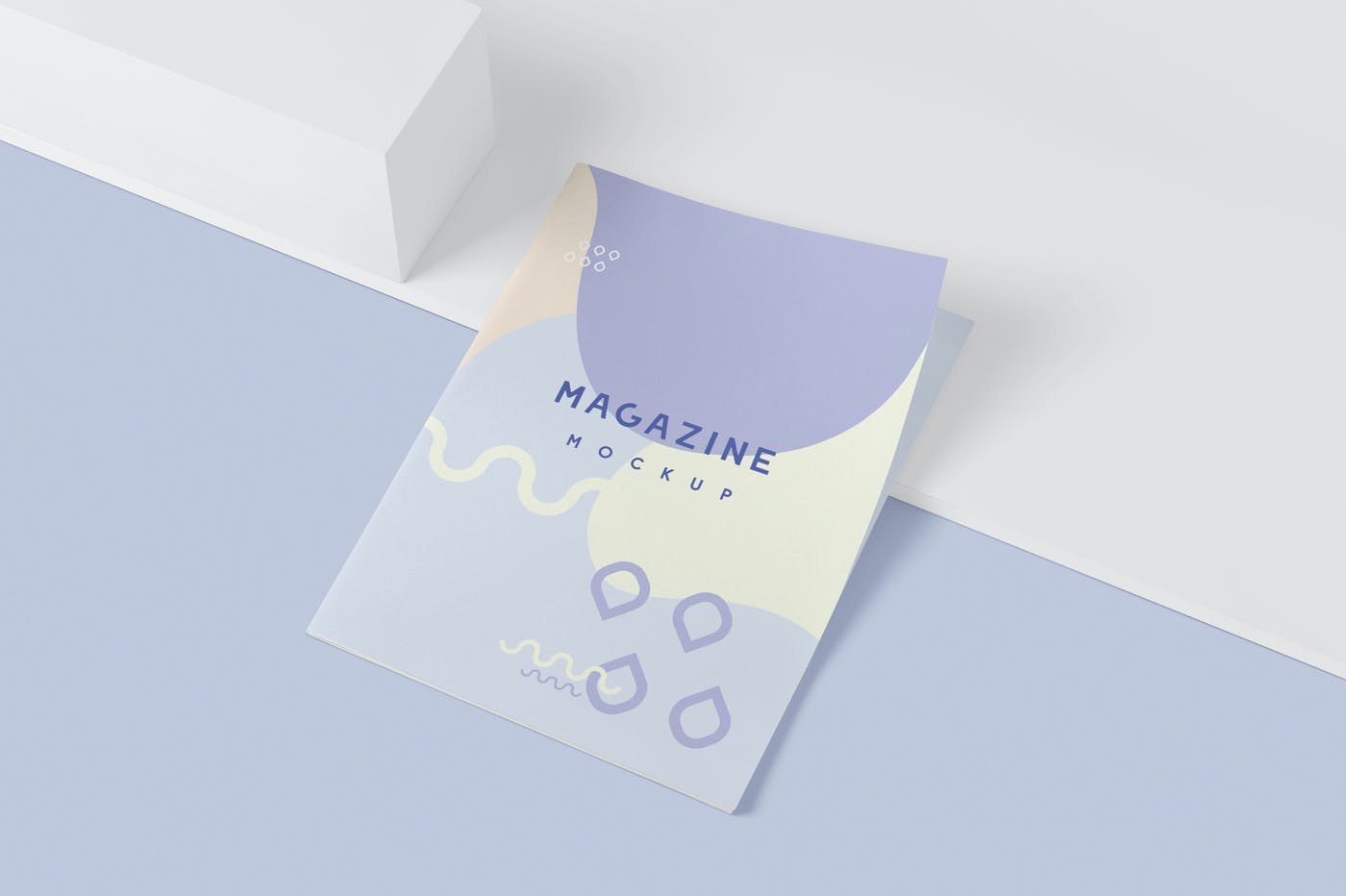 简约骑马钉杂志画册设计展示样机模板 Magazine Mockups_img_2