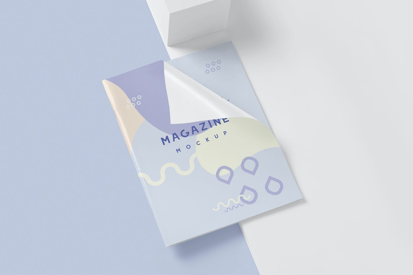 简约骑马钉杂志画册设计展示样机模板 Magazine Mockups_img_2