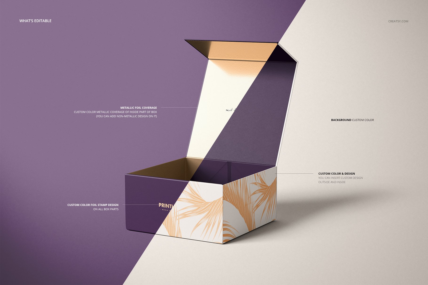 磁性产品礼品包装纸盒设计展示贴图样机合集 Magnetic Gift Box Mockup Set 02_img_2