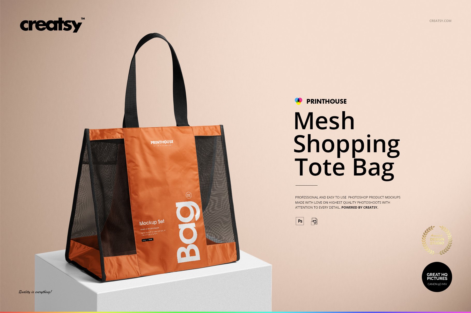 织网手提购物袋设计展示贴图样机模板合集 Mesh Shopping Tote Bag Mockup Set_img_2