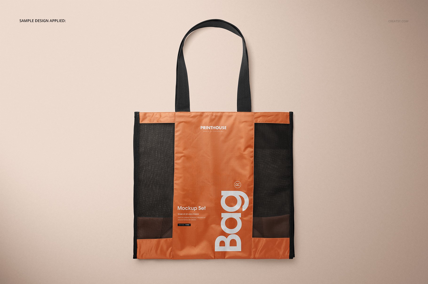 织网手提购物袋设计展示贴图样机模板合集 Mesh Shopping Tote Bag Mockup Set_img_2