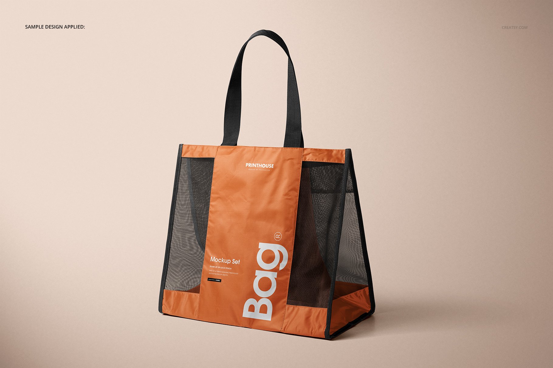 织网手提购物袋设计展示贴图样机模板合集 Mesh Shopping Tote Bag Mockup Set_img_2