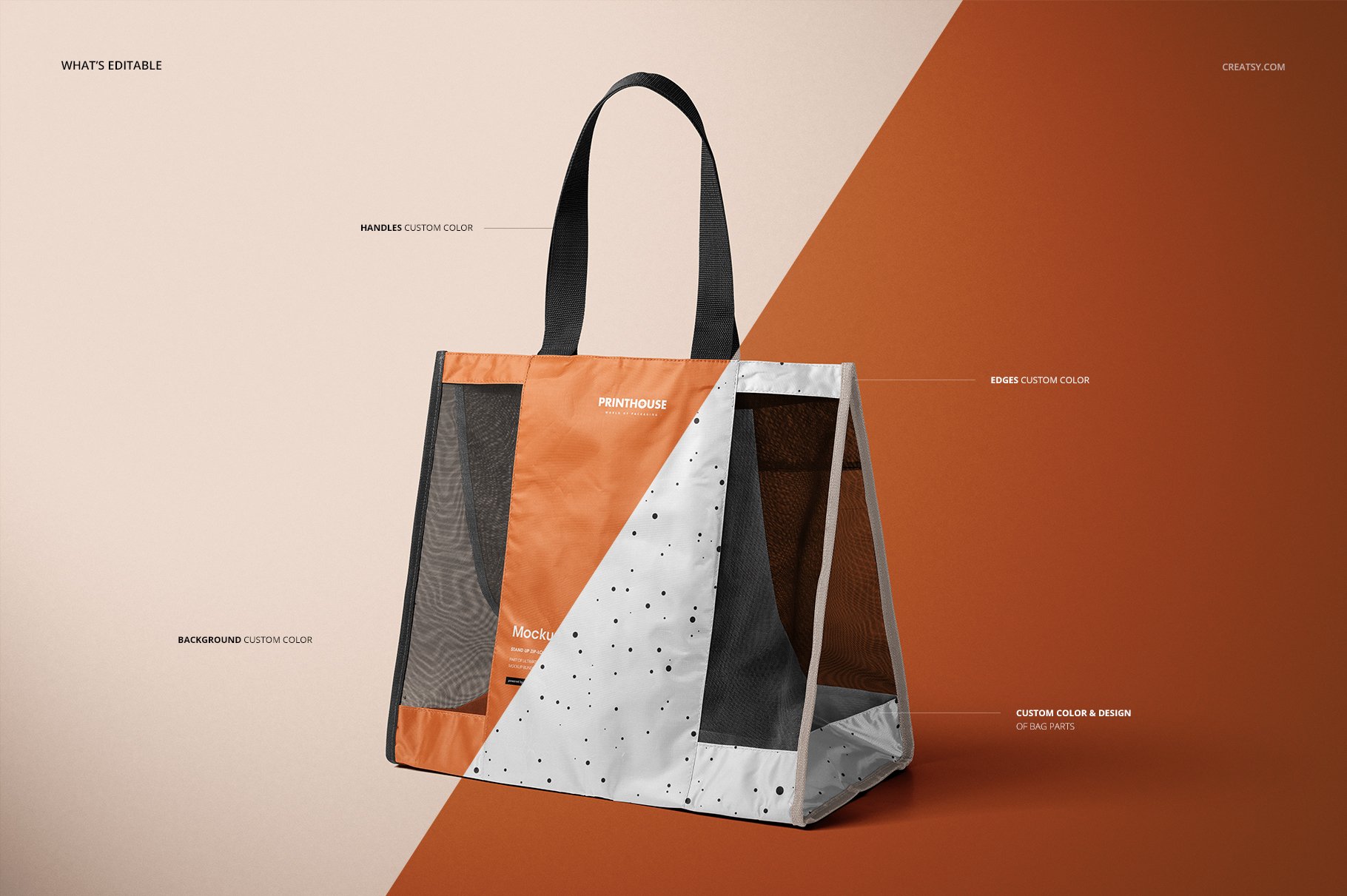 织网手提购物袋设计展示贴图样机模板合集 Mesh Shopping Tote Bag Mockup Set_img_2