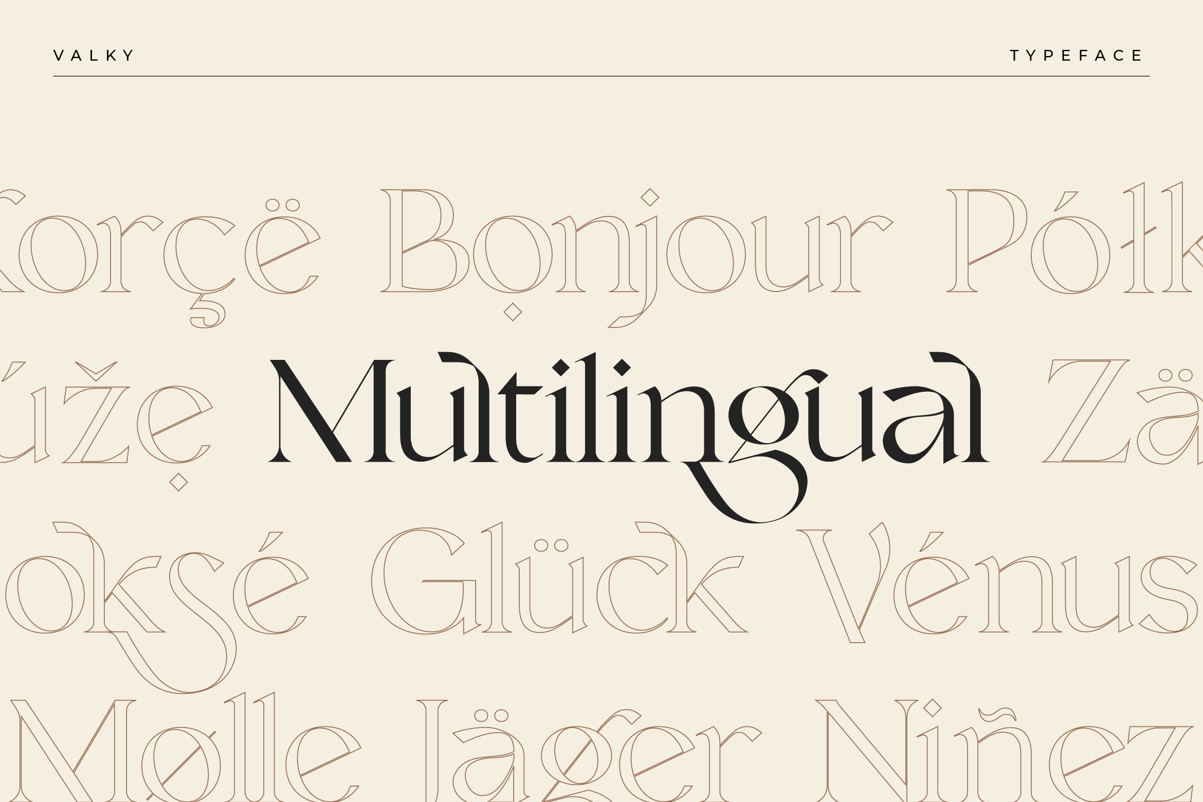 现代经典海报杂志文字设计衬线英文字体素材 Valky Classic Modern Typeface_img_2