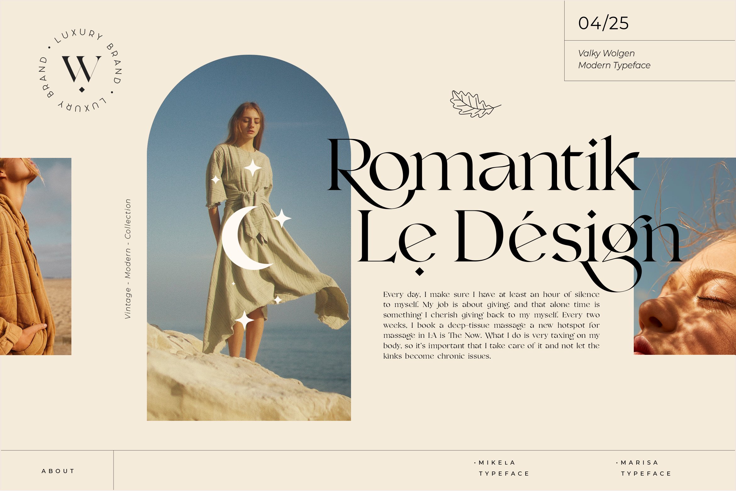 现代经典海报杂志文字设计衬线英文字体素材 Valky Classic Modern Typeface_img_2