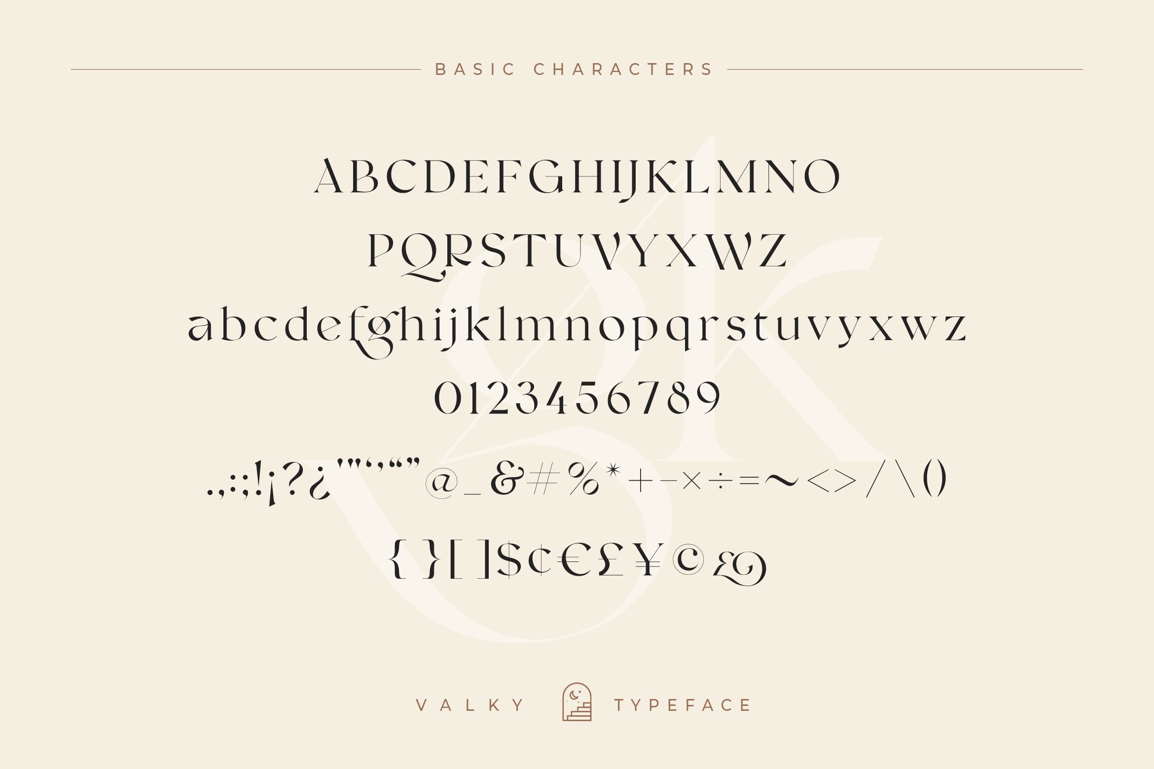 现代经典海报杂志文字设计衬线英文字体素材 Valky Classic Modern Typeface_img_2