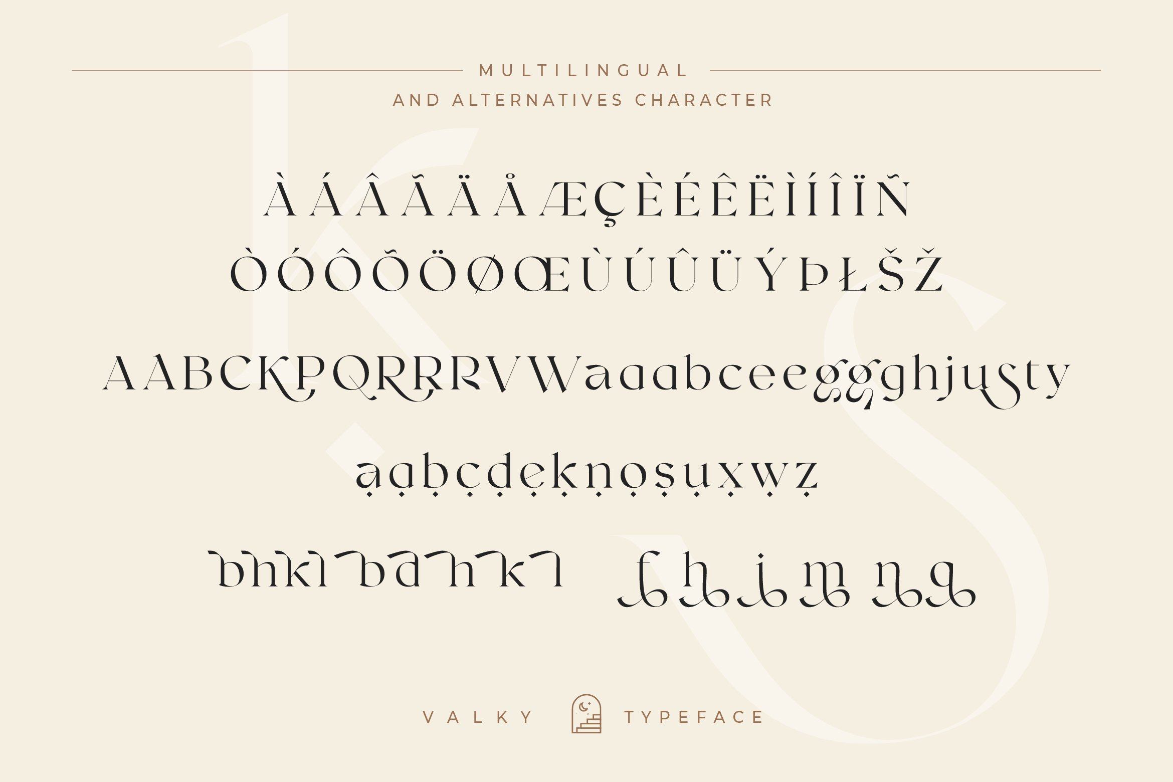 现代经典海报杂志文字设计衬线英文字体素材 Valky Classic Modern Typeface_img_2