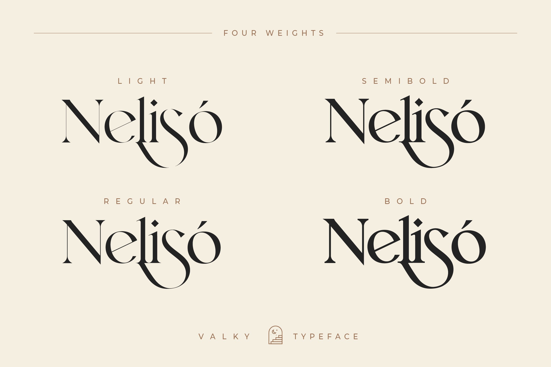 现代经典海报杂志文字设计衬线英文字体素材 Valky Classic Modern Typeface_img_2