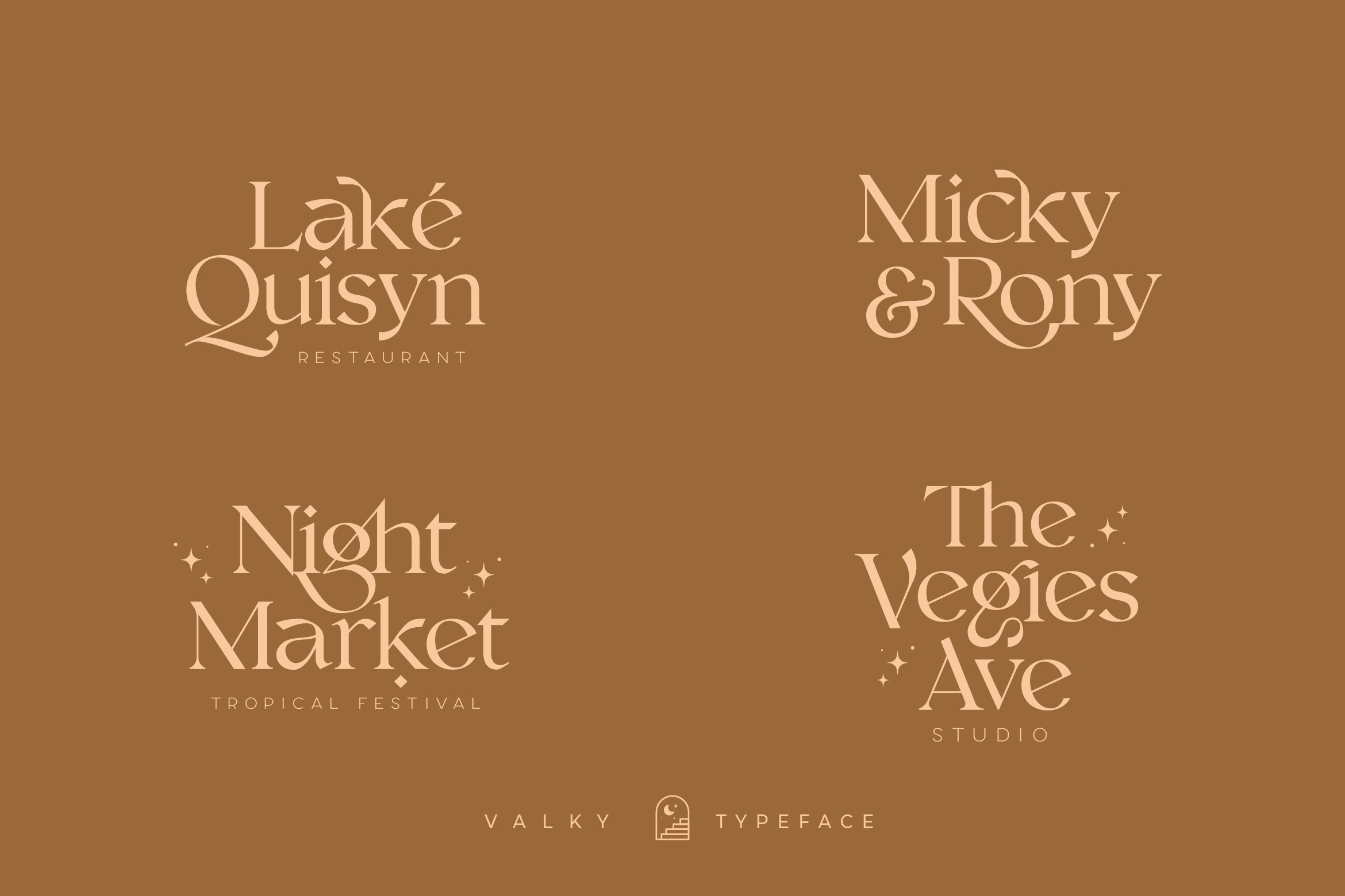 现代经典海报杂志文字设计衬线英文字体素材 Valky Classic Modern Typeface_img_2