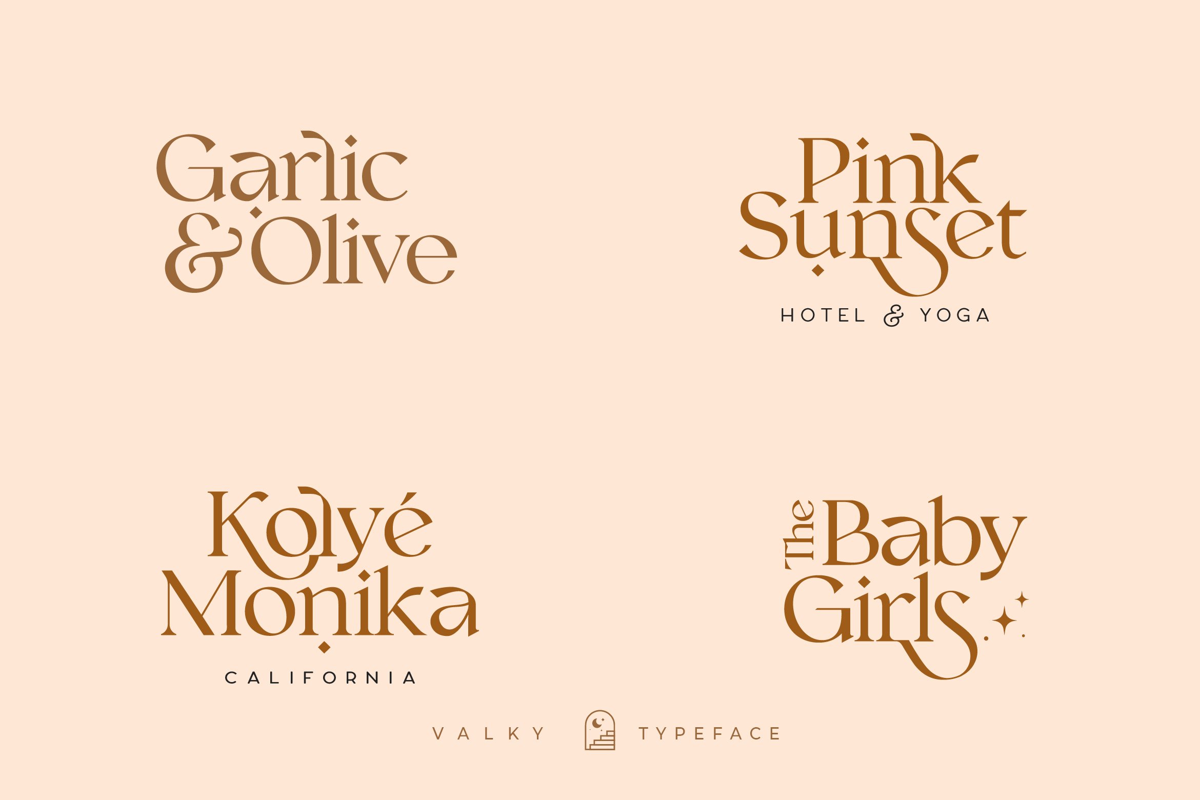 现代经典海报杂志文字设计衬线英文字体素材 Valky Classic Modern Typeface_img_2
