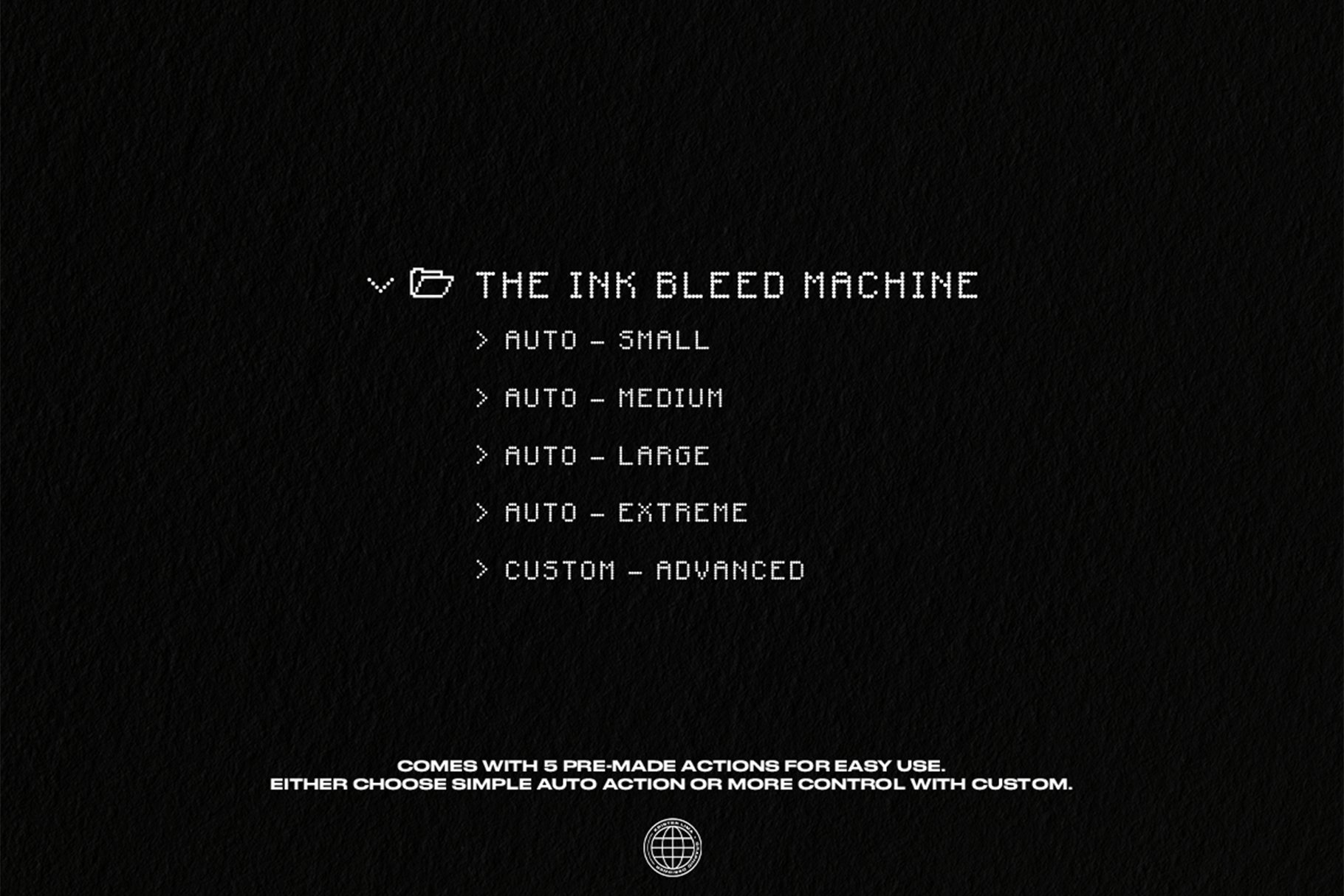 潮流油墨印染出血效果文字图形设计处理一键式PS动作 The Ink Bleed Machine - One Click_img_2