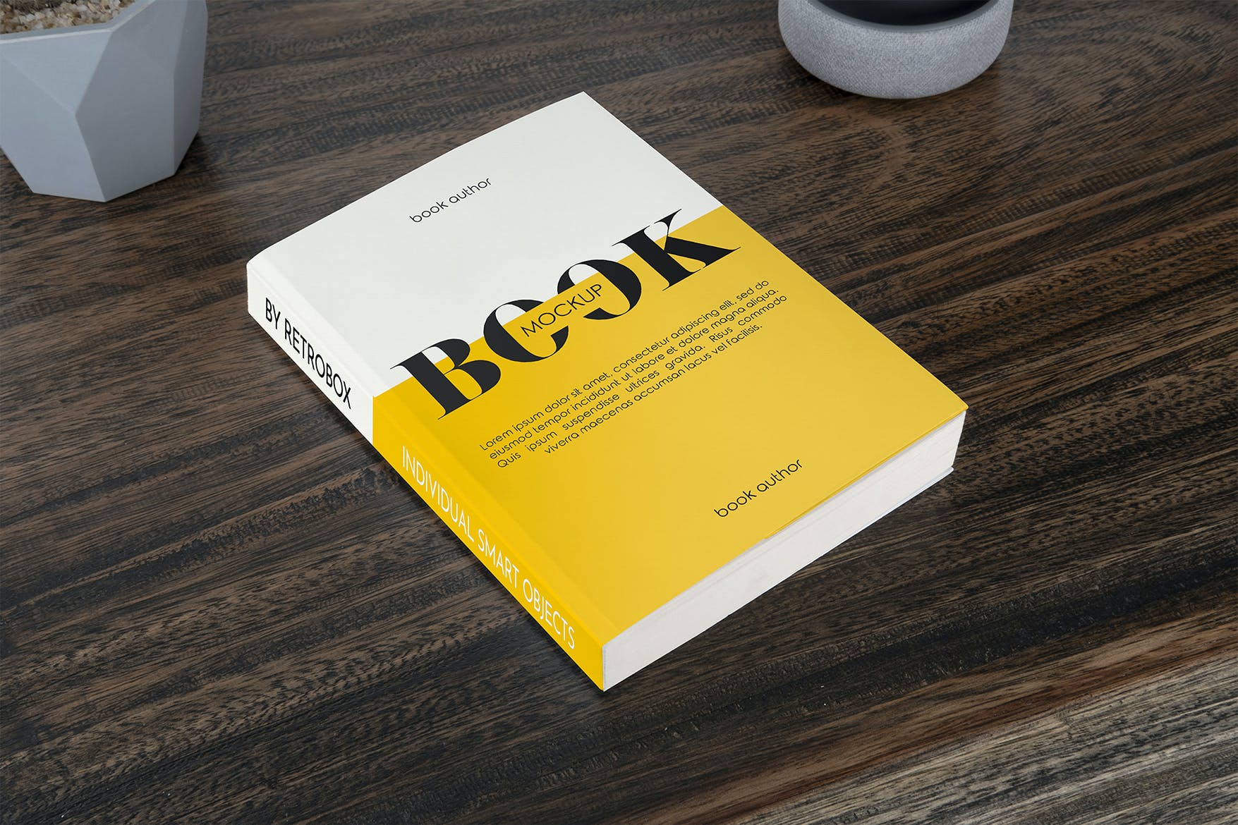 5款精装书封面设计展示样机 Book Mockup_img_2