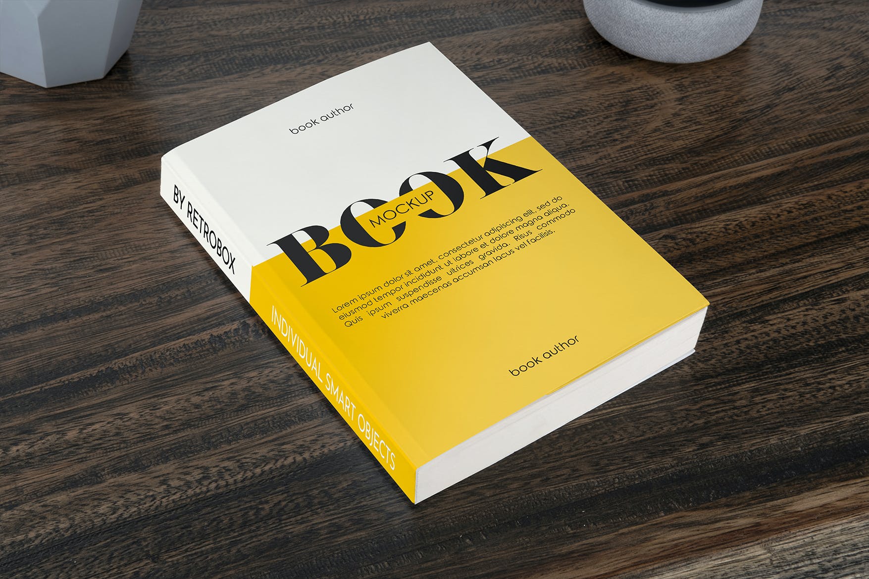 5款精装书封面设计展示样机 Book Mockup_img_2