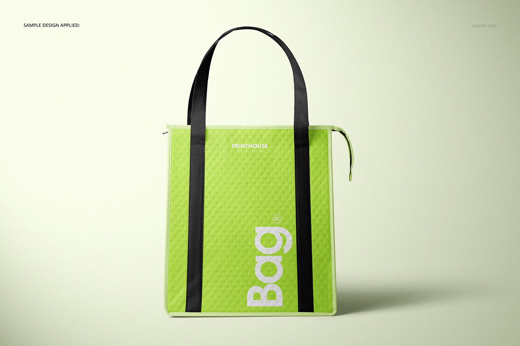 时尚外卖保温铝箔袋设计展示贴图样机模板PS素材 Therm-O-Tote Insulated Bag Mockup_img_2