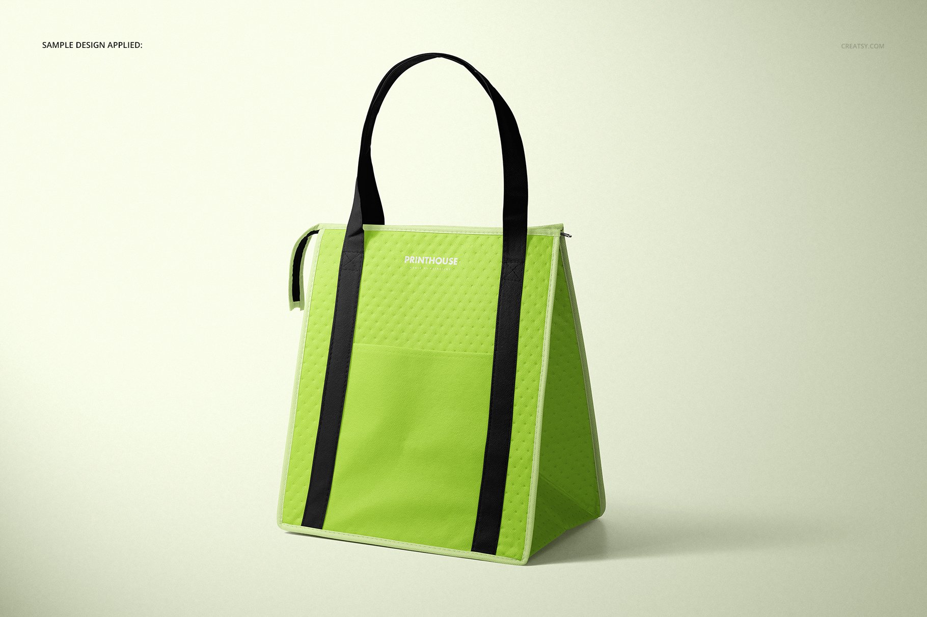 时尚外卖保温铝箔袋设计展示贴图样机模板PS素材 Therm-O-Tote Insulated Bag Mockup_img_2