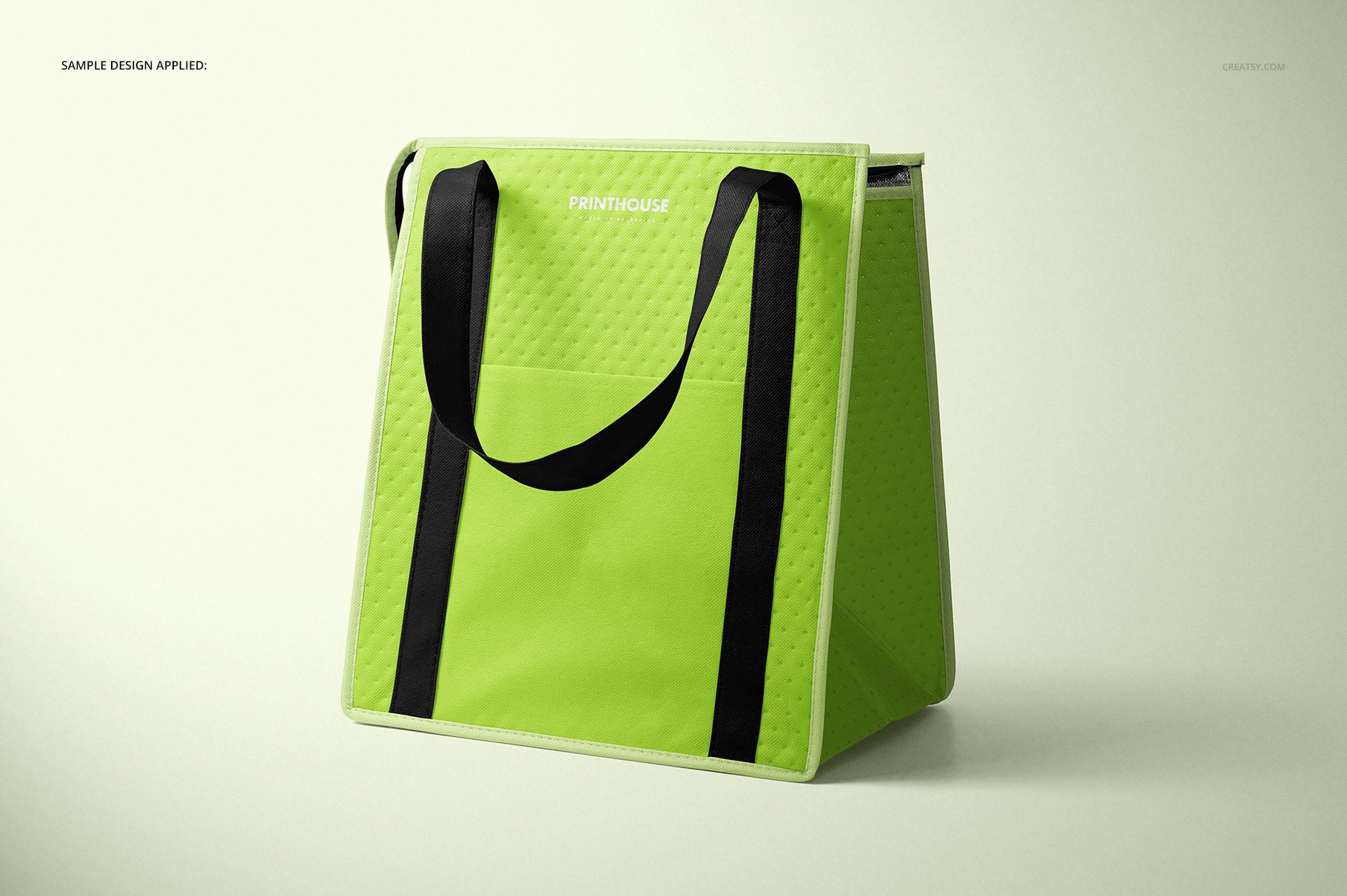 时尚外卖保温铝箔袋设计展示贴图样机模板PS素材 Therm-O-Tote Insulated Bag Mockup_img_2