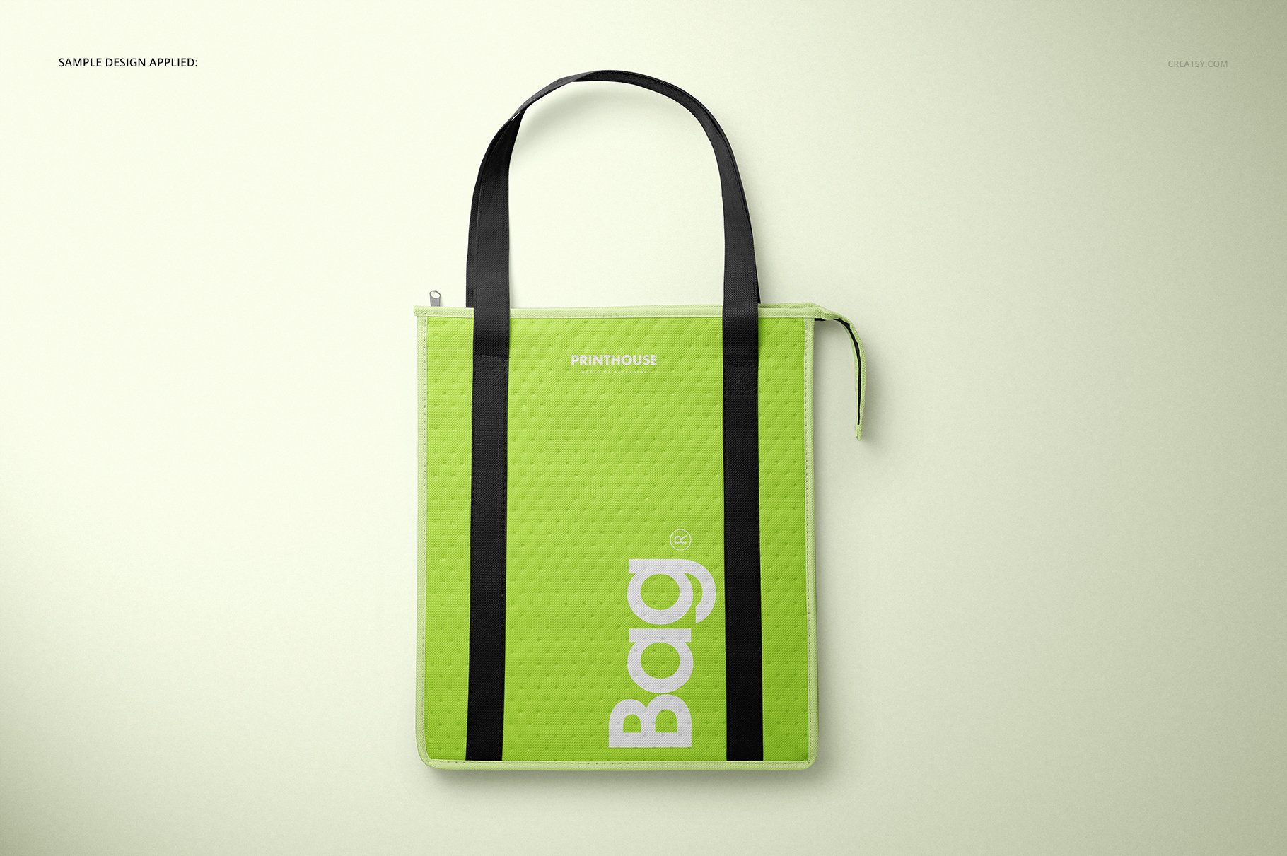 时尚外卖保温铝箔袋设计展示贴图样机模板PS素材 Therm-O-Tote Insulated Bag Mockup_img_2