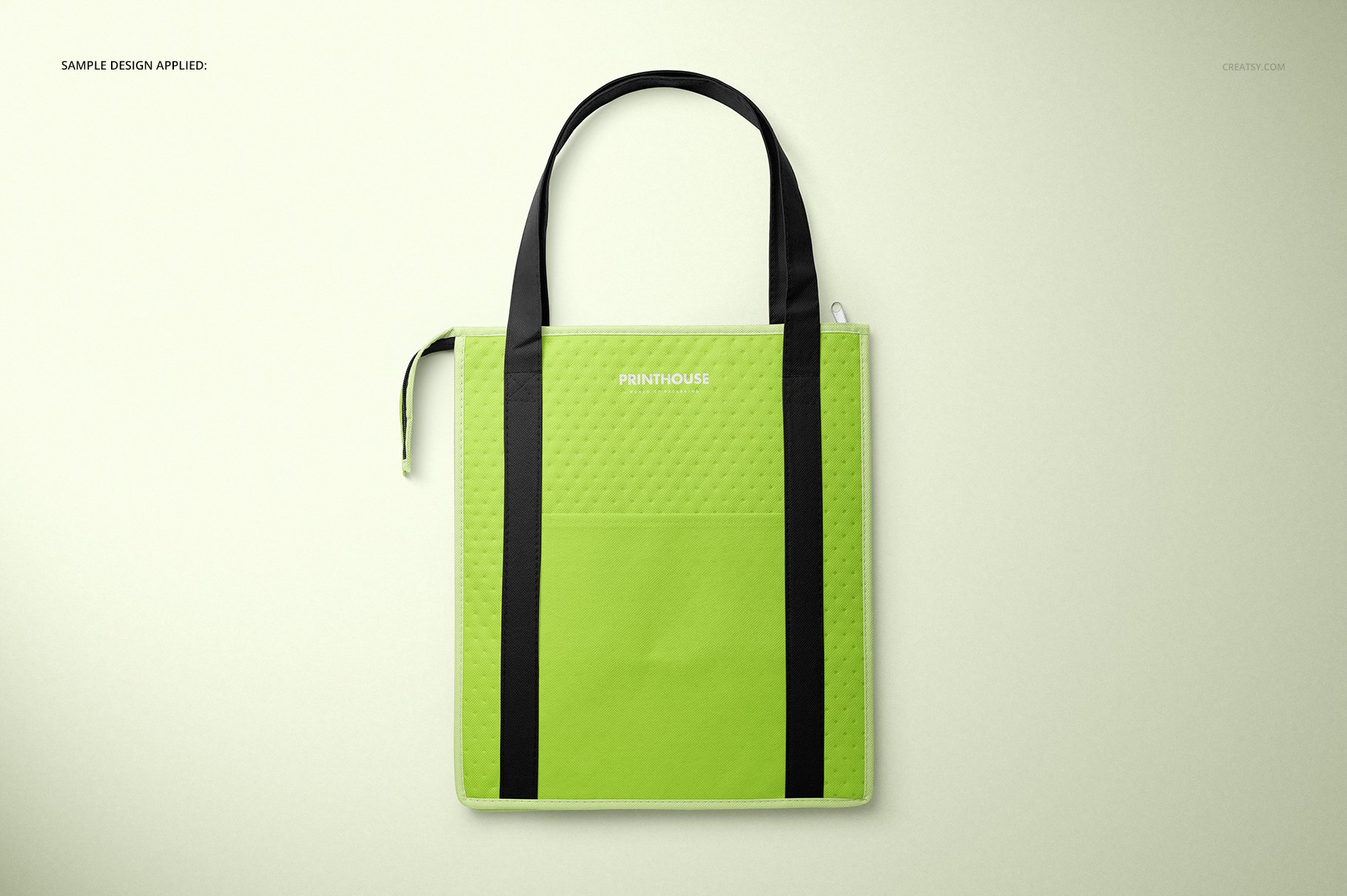 时尚外卖保温铝箔袋设计展示贴图样机模板PS素材 Therm-O-Tote Insulated Bag Mockup_img_2