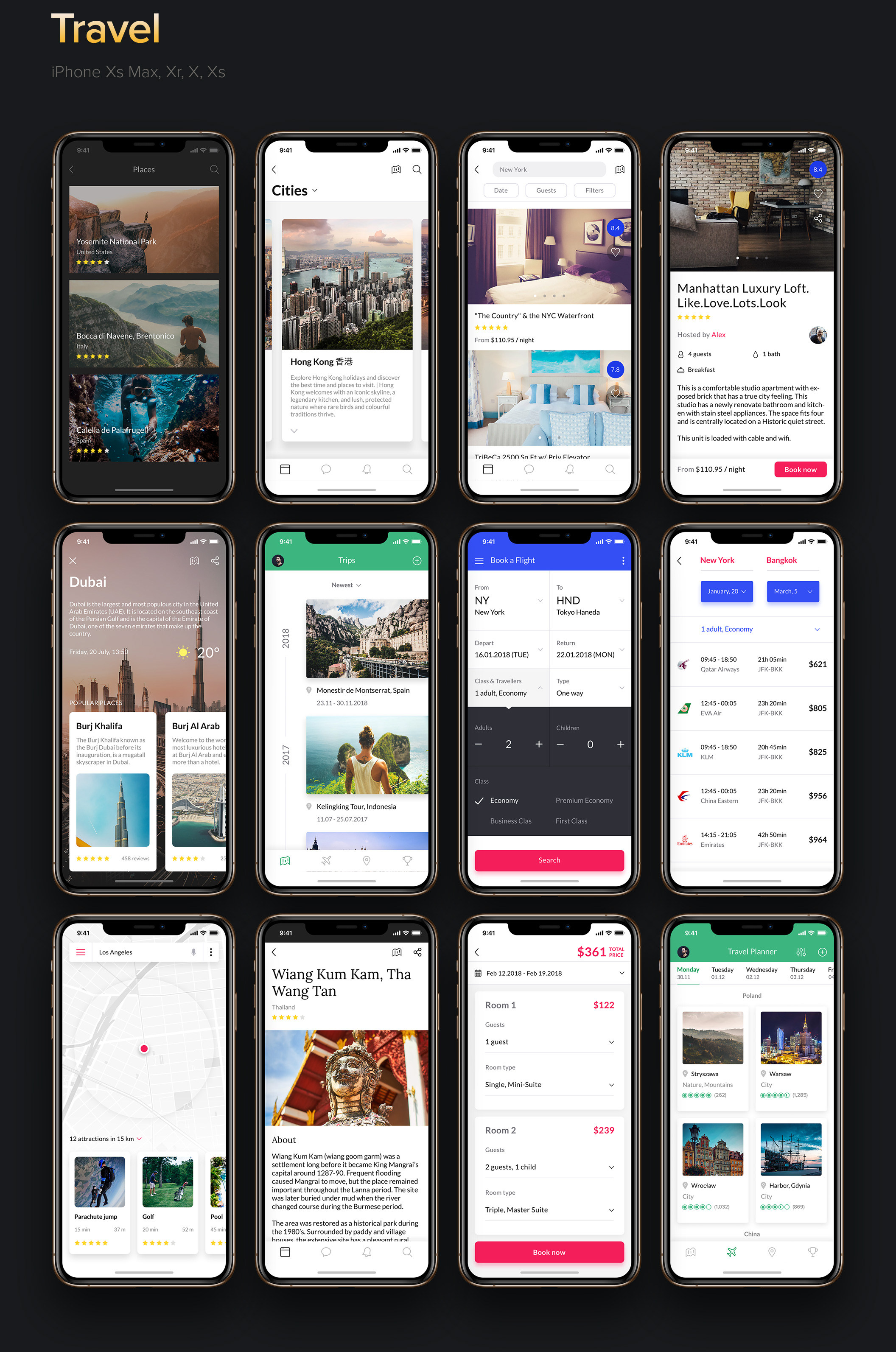 时尚博客社交商城iOS应用程序APP设计UI套件素材 Awesome iOS UI Kit_img_2