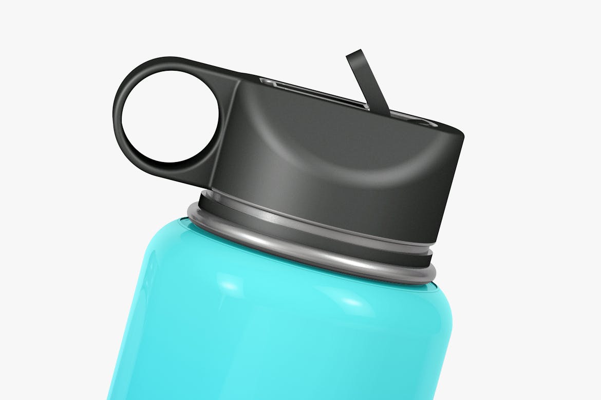 3款保温水瓶外观设计贴图样机 Water Bottle Mockup_img_2