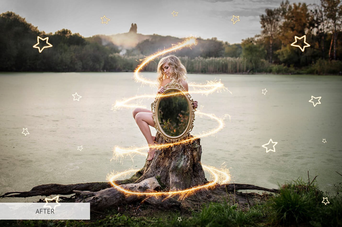 30款烟火火花PS叠加层图片设计素材 Sparklers Overlays Photoshop_img_2