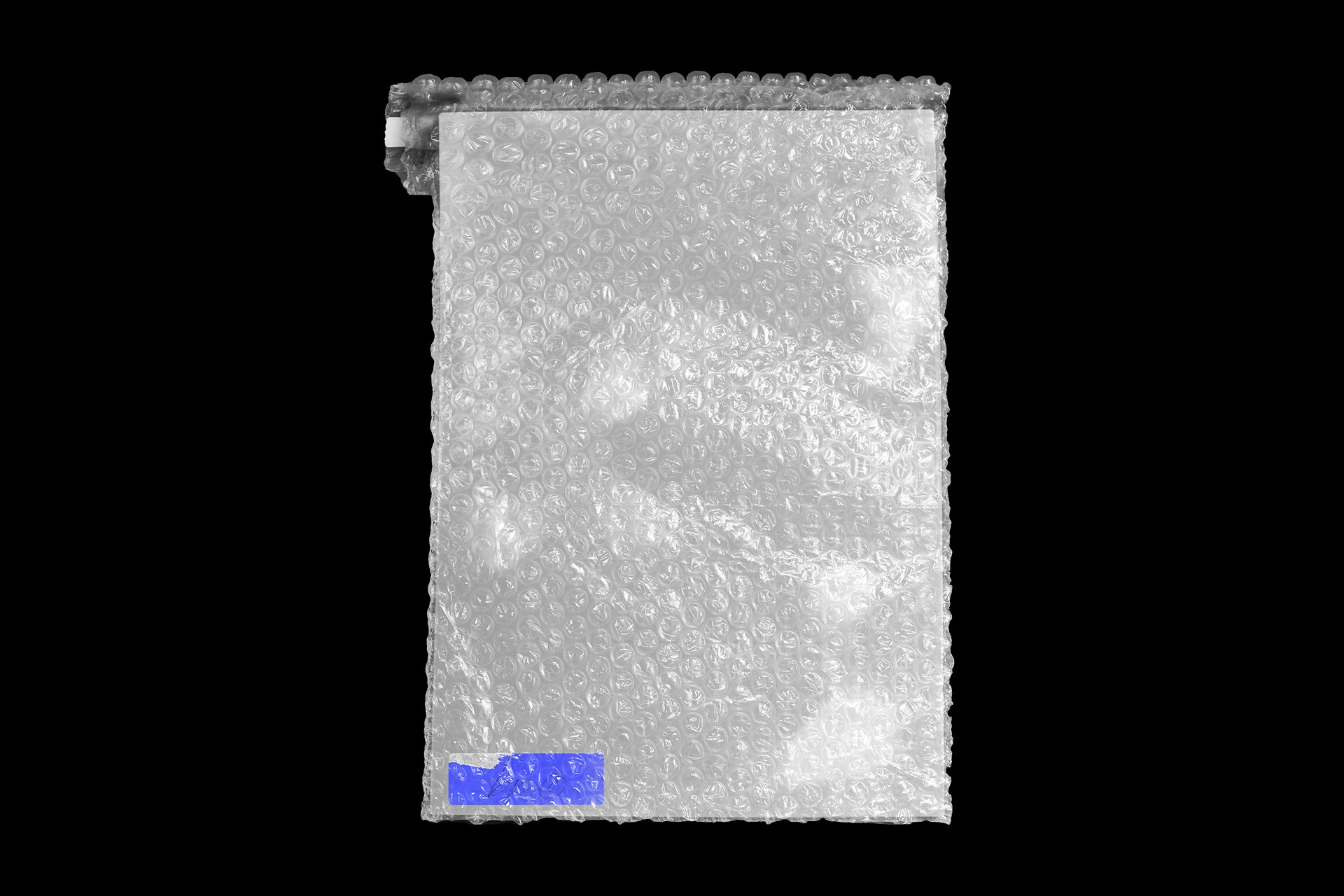 潮流多彩透明塑料气泡膜海报传单设计贴图样机 Blkmarket - Bubble Wrap Mockup_img_2