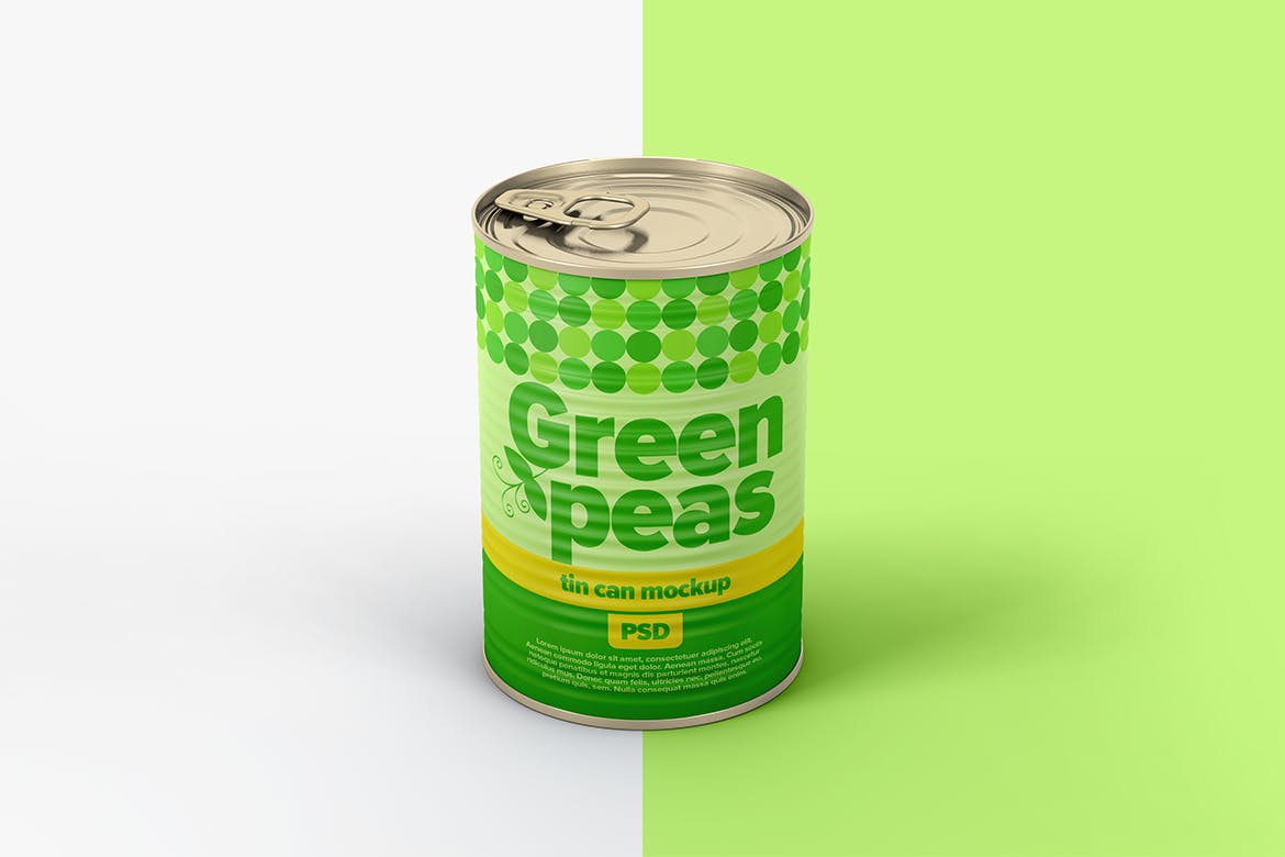 食品罐头锡罐外观标签设计贴图样机 Tin Can Mockup_img_2