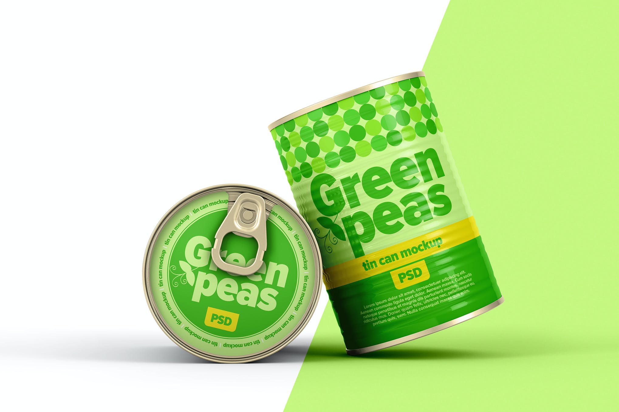 食品罐头锡罐外观标签设计贴图样机 Tin Can Mockup_img_2