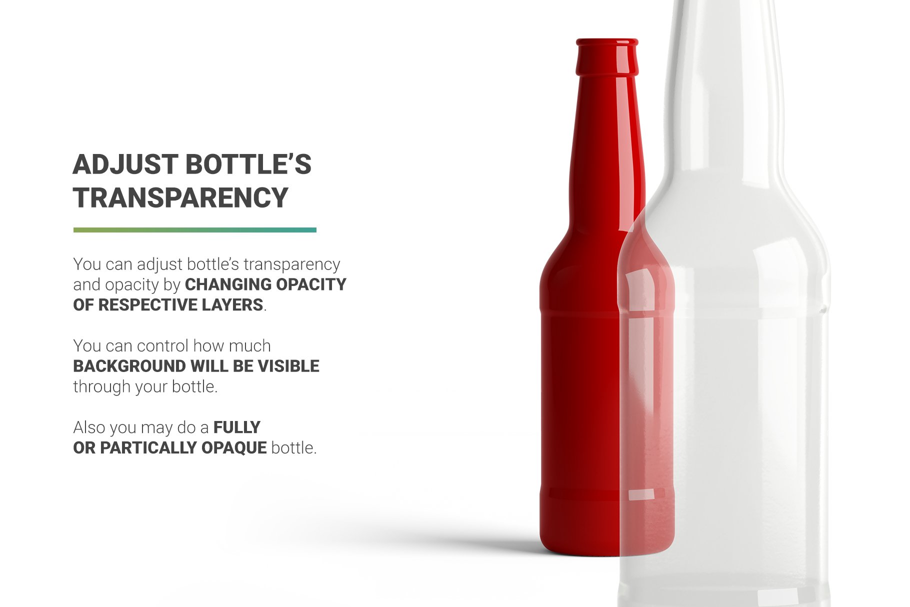 高分辨率啤酒瓶标签设计样机 Beer Bottle Mockup_img_2