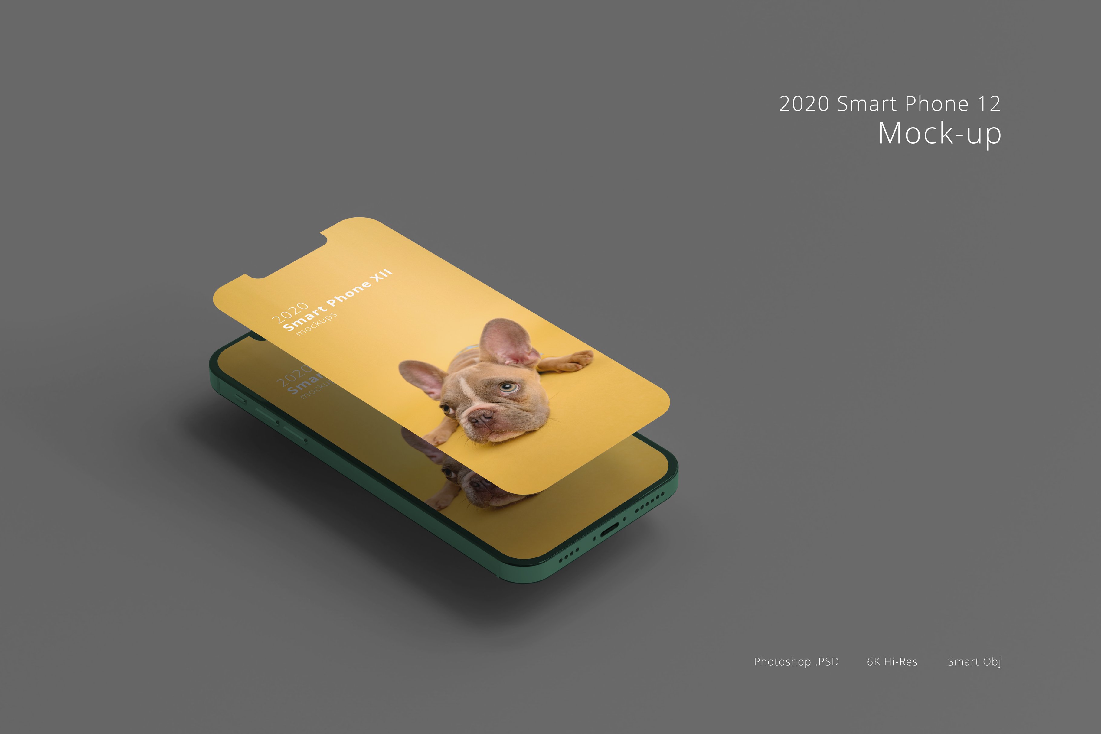 最新热乎2020苹果12智能手机外观设计样机 Smart Phone Mockups_img_2