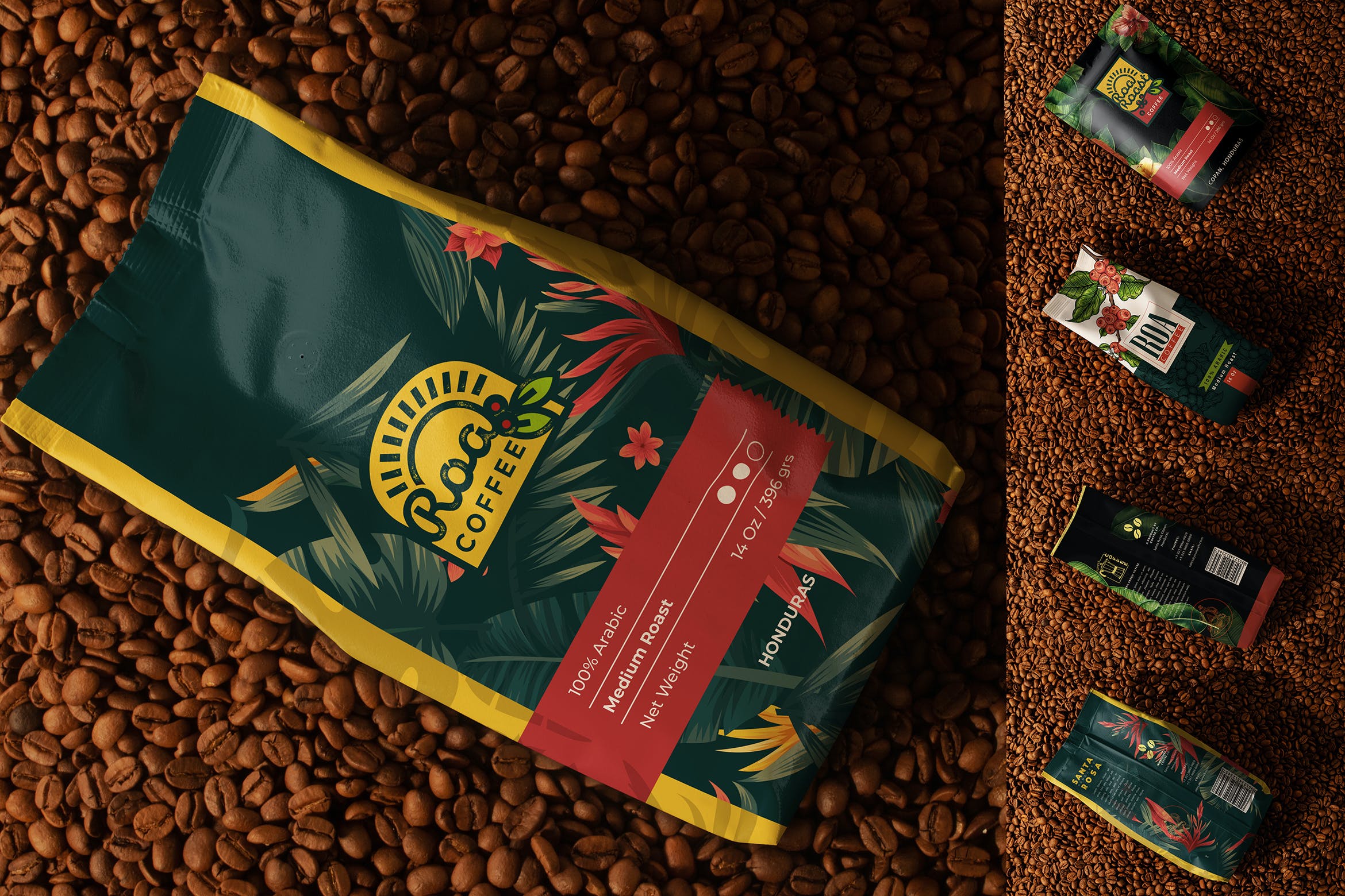 精致咖啡包装纸袋设计贴图样机模板合集 Coffee Package Mockup Set_img_2