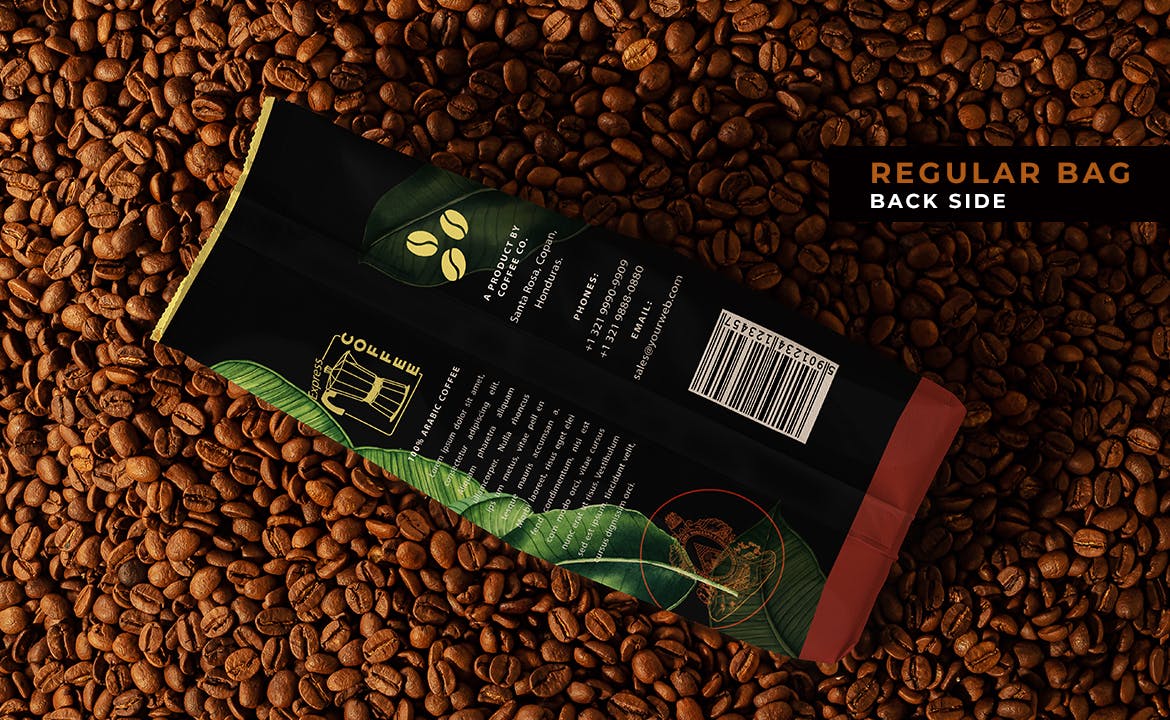 精致咖啡包装纸袋设计贴图样机模板合集 Coffee Package Mockup Set_img_2