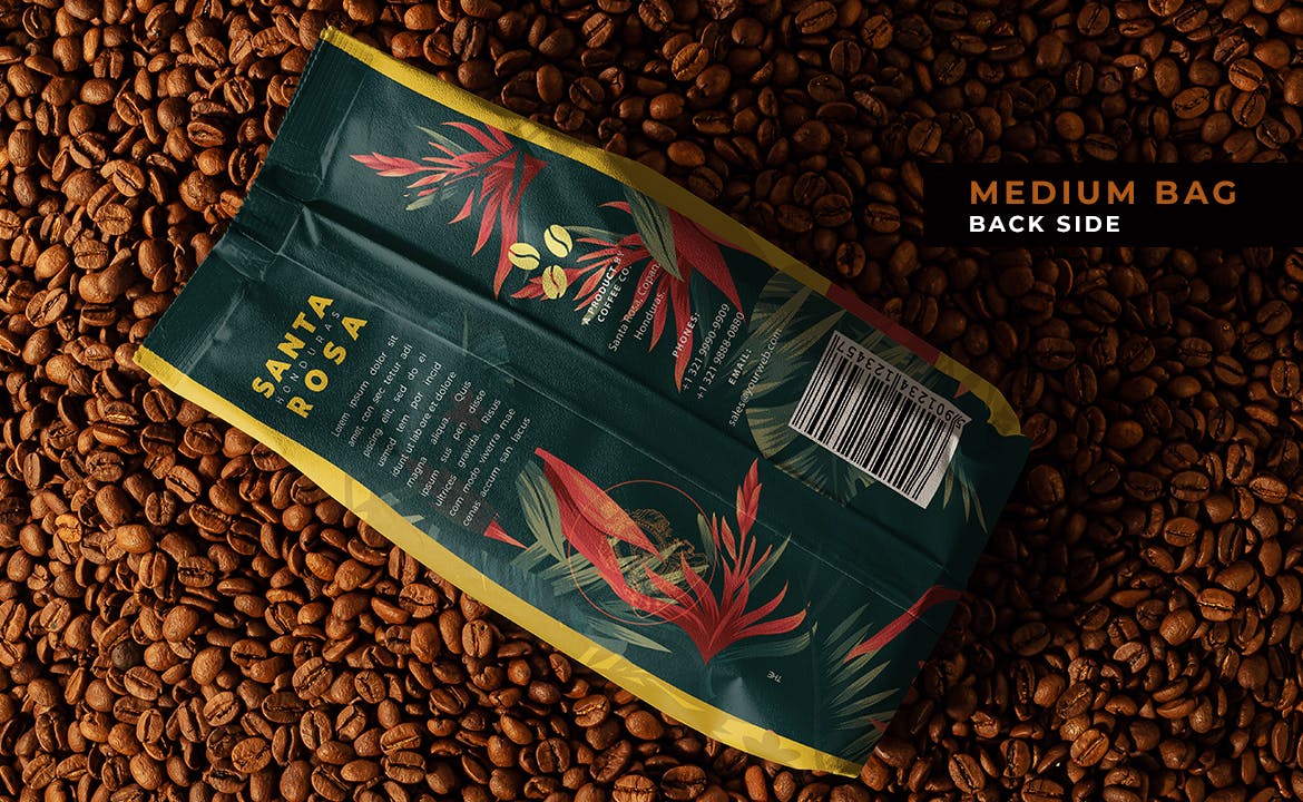 精致咖啡包装纸袋设计贴图样机模板合集 Coffee Package Mockup Set_img_2