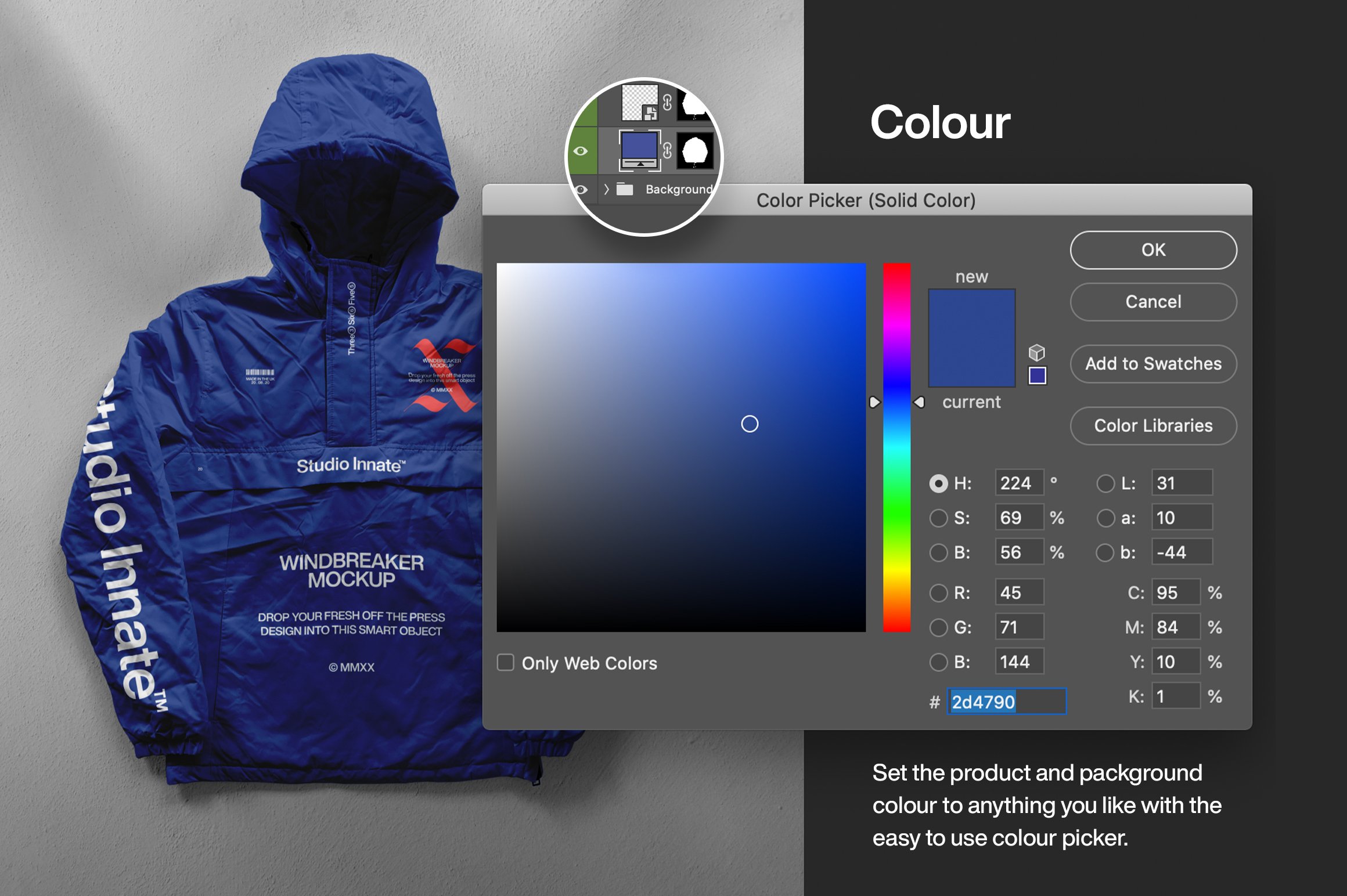 棉服风衣羽绒服外套设计展示贴图样机合集 Windbreaker Jacket - Mockup Bundle_img_2