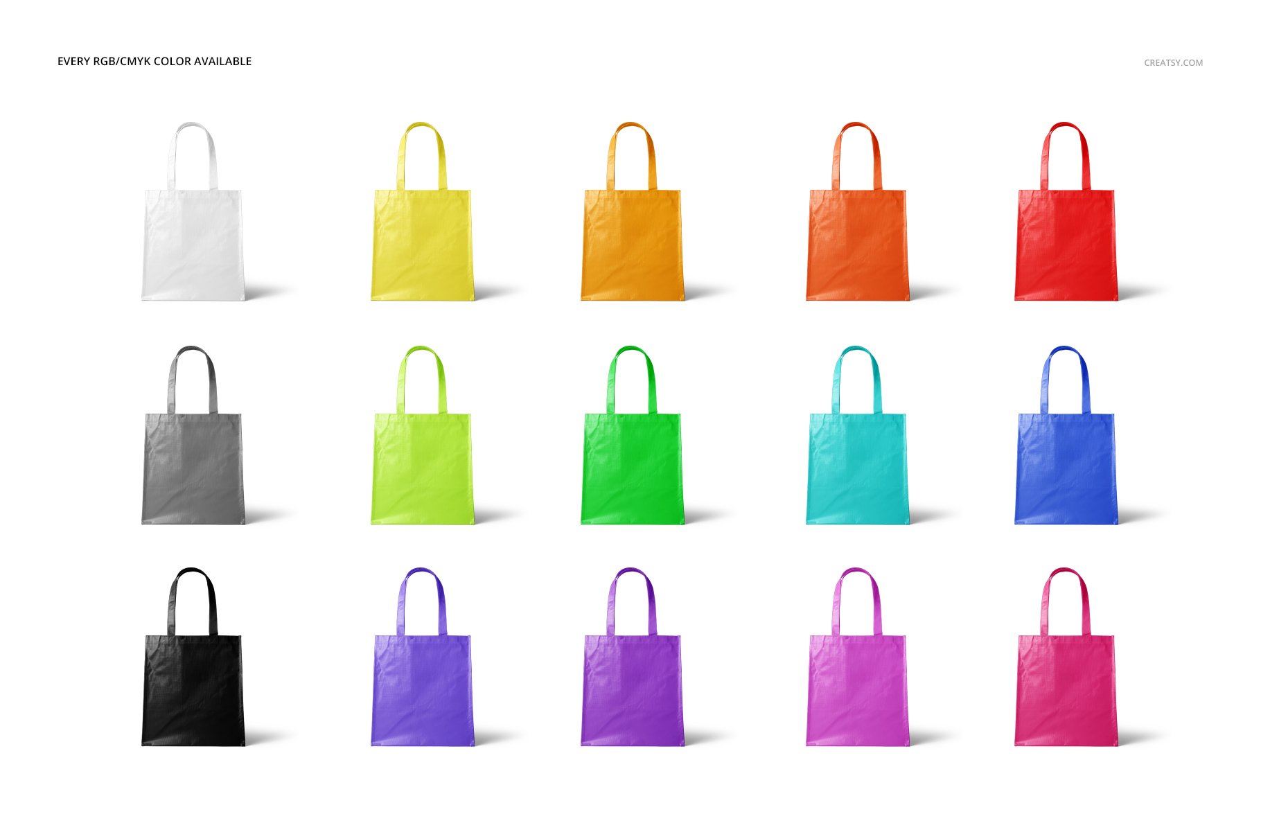 层压无纺布购物手提袋设计贴图样机模板套装 Laminated Non-Woven Bag Mockups 03_img_2