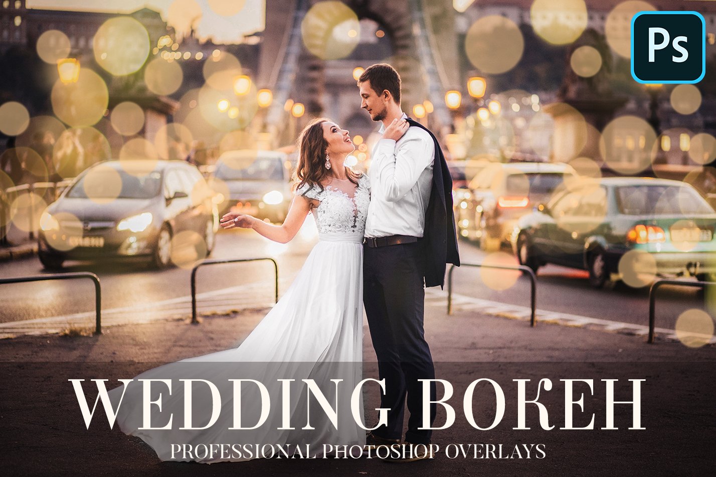 40款高清婚礼结婚照散景光斑PS叠加层图片素材 Wedding Bokeh Overlays_img_2