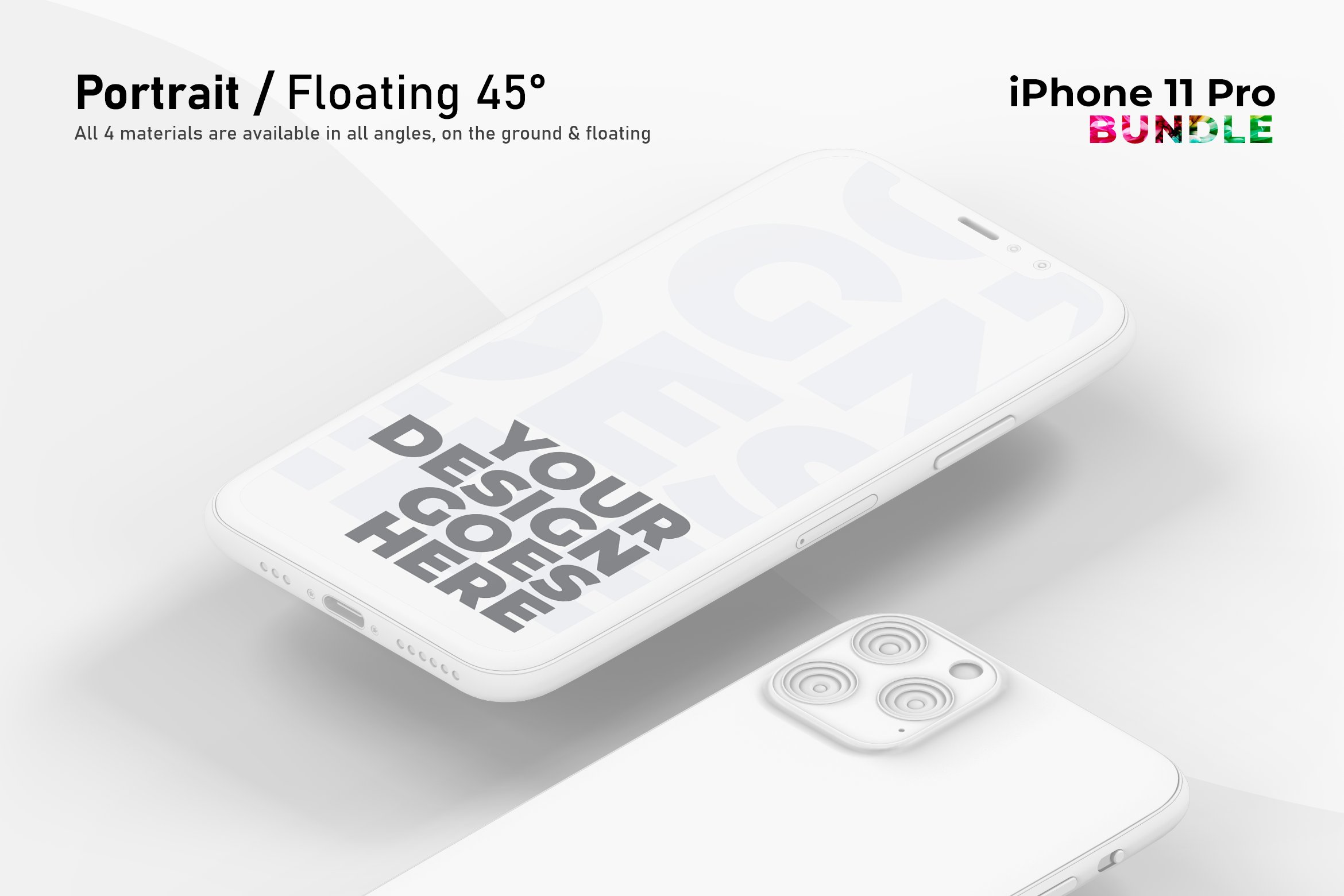 46款陶瓷苹果手机iPhone 11 Pro屏幕演示样机合集 iPhone 11 Pro Mockup Bundle_img_2