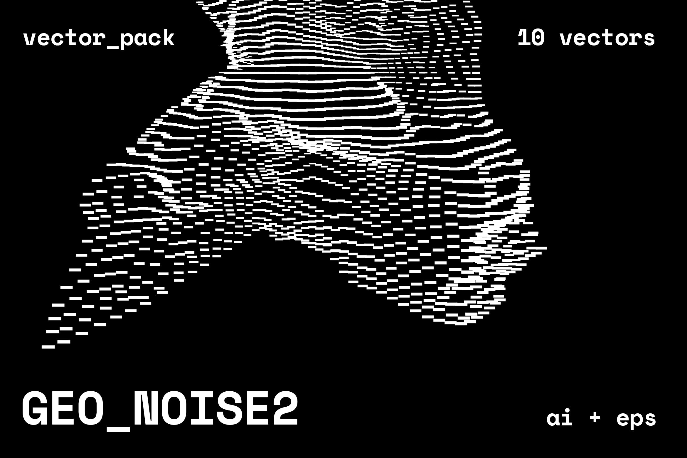 10款抽象虚线层次效果矢量图案素材 GEO NOISE2 Vector Pack_img_2