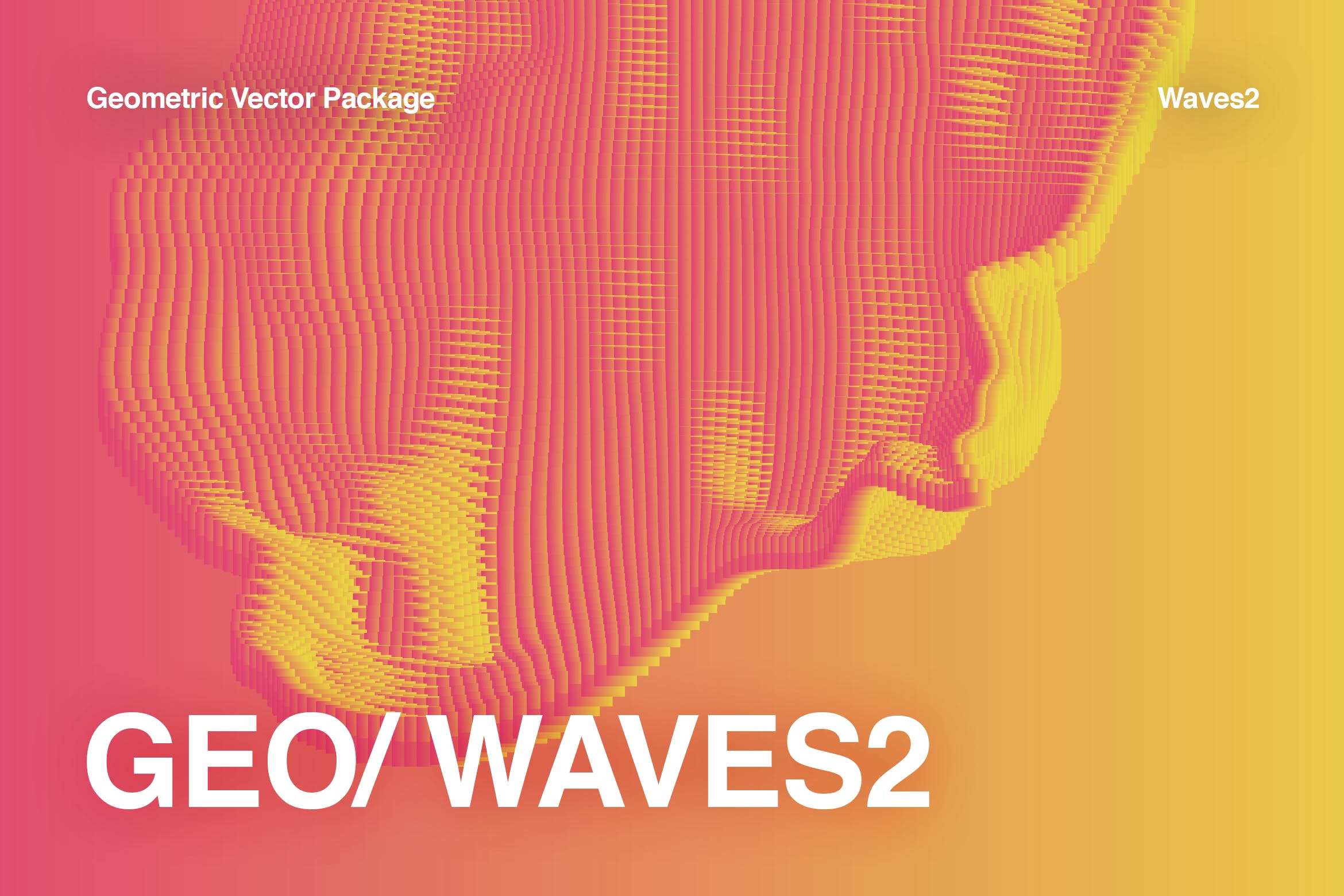 8款故障几何矢量图形素材 GEO WAVES2 Vector Pack_img_2