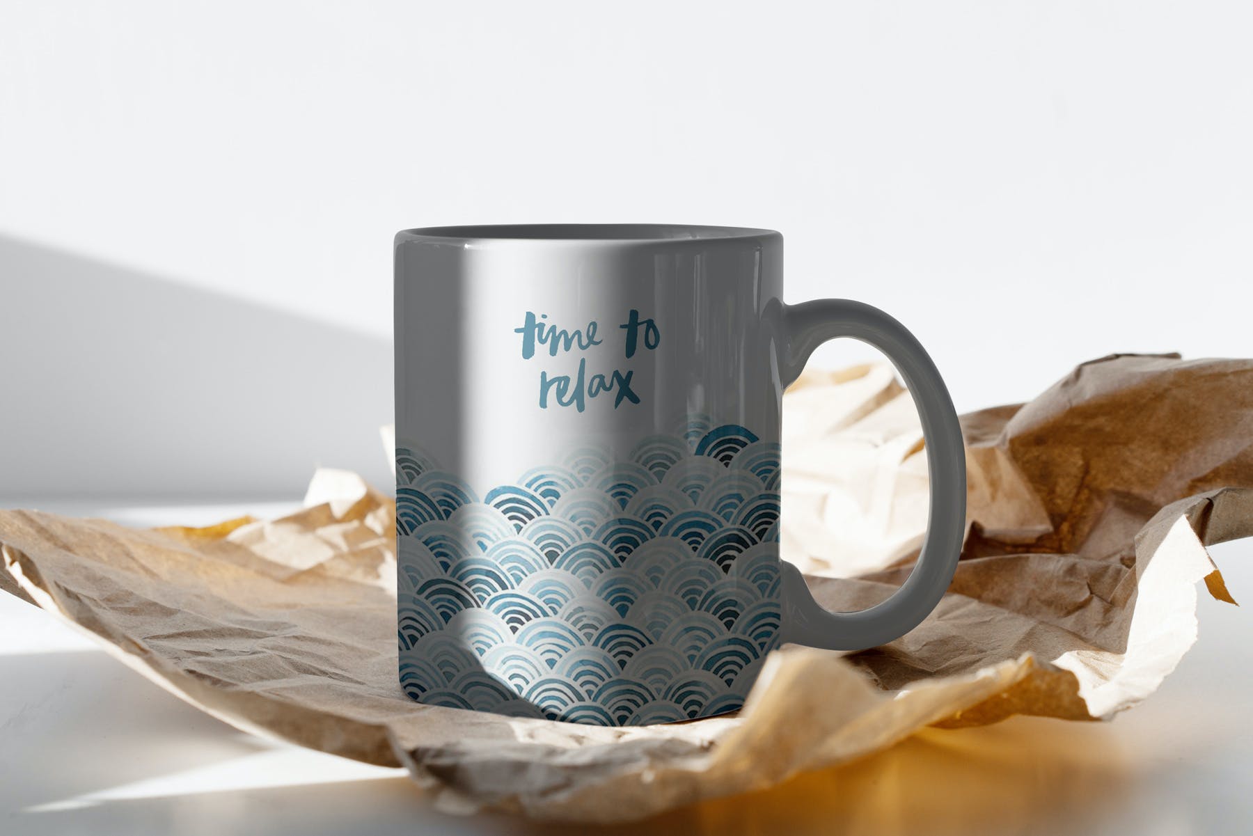 15款带阴影咖啡马克杯瓷杯设计展示样机合集 Mug Mockup Shadows Collection_img_2