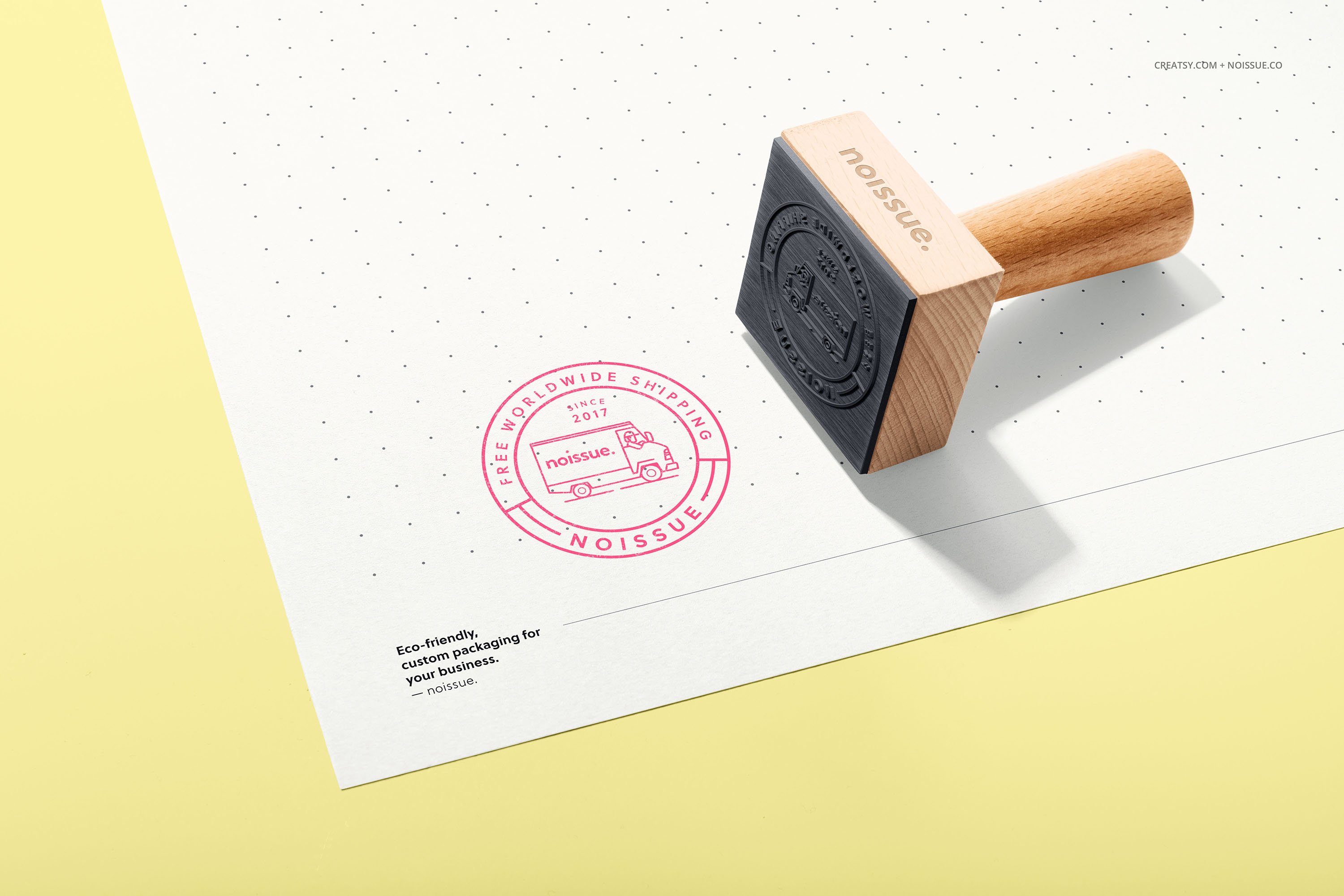 19款时尚品牌徽标LOGO设计木质印章展示贴图样机模板套装 Noissue Wooden Stamps Mockup Set_img_2