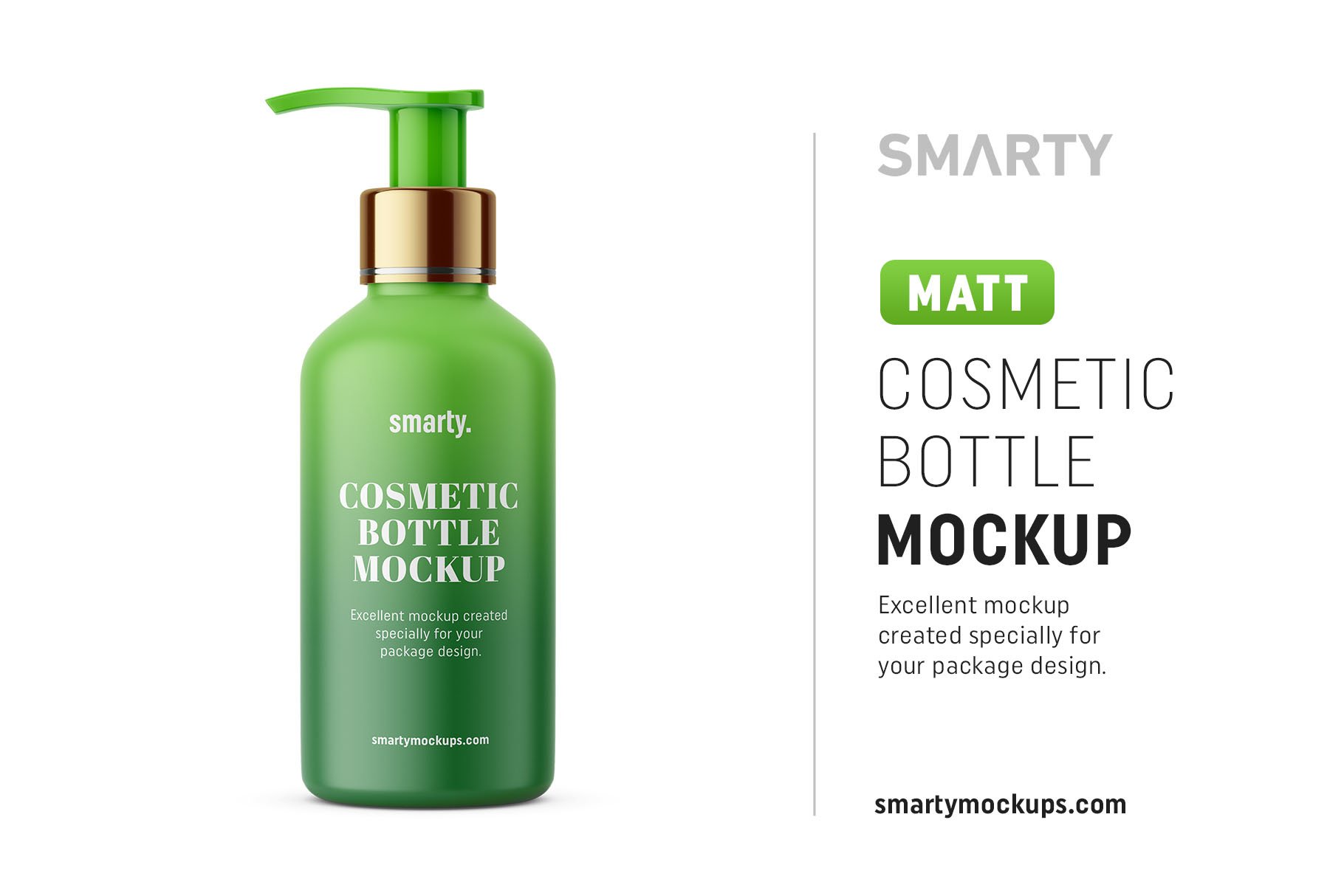 哑光化妆品挤压瓶设计展示样机 Matt Cosmetic Bottle_img_2