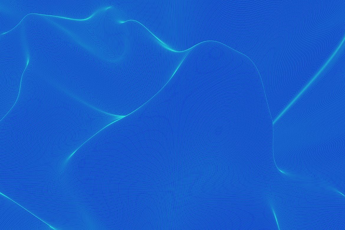 10款高清多彩起伏波浪3D纹理图片素材 Wavy Network Backgrounds_img_2