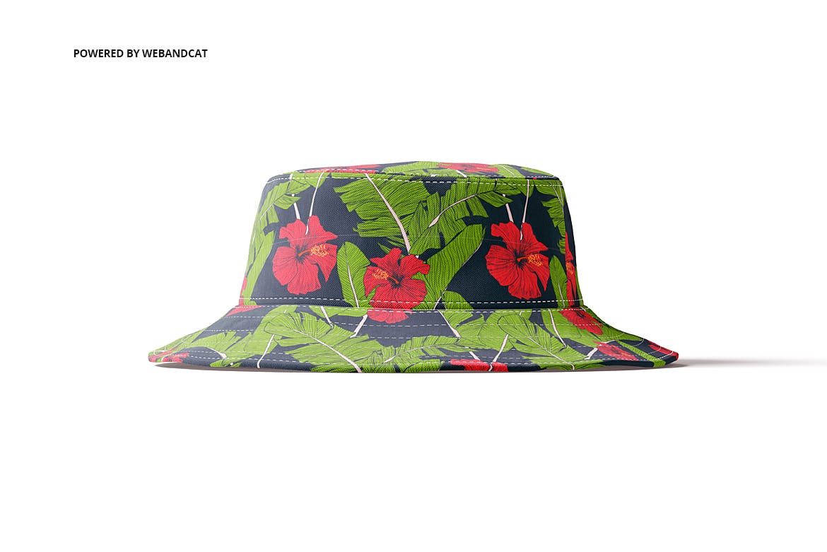 4款渔夫帽LOGO印花图案设计展示样机模板 Bucket Hat Mockup_img_2