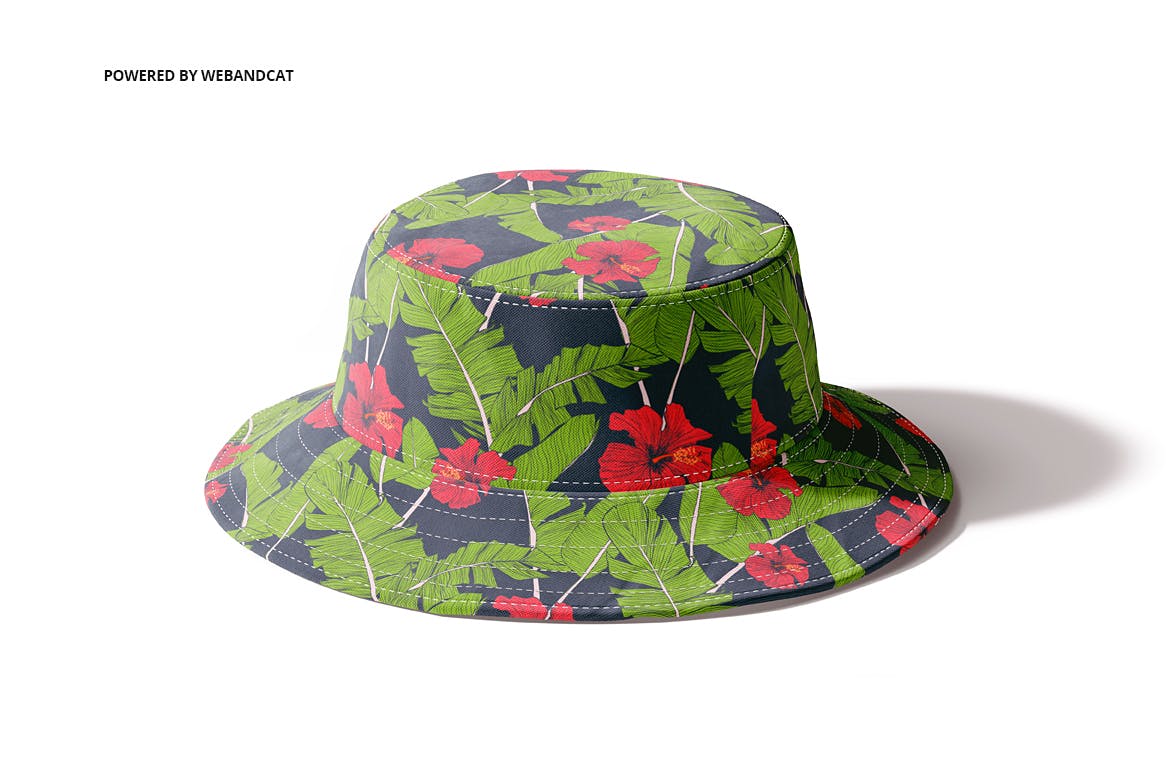 4款渔夫帽LOGO印花图案设计展示样机模板 Bucket Hat Mockup_img_2