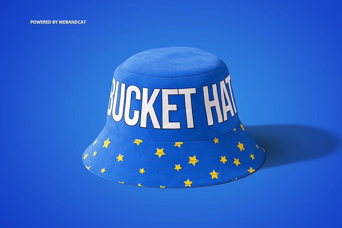 4款渔夫帽LOGO印花图案设计展示样机 Bucket Hat Mockup 2_img_2