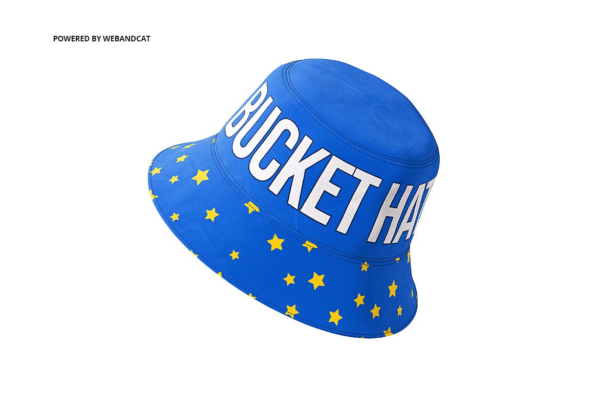 4款渔夫帽LOGO印花图案设计展示样机 Bucket Hat Mockup 2_img_2